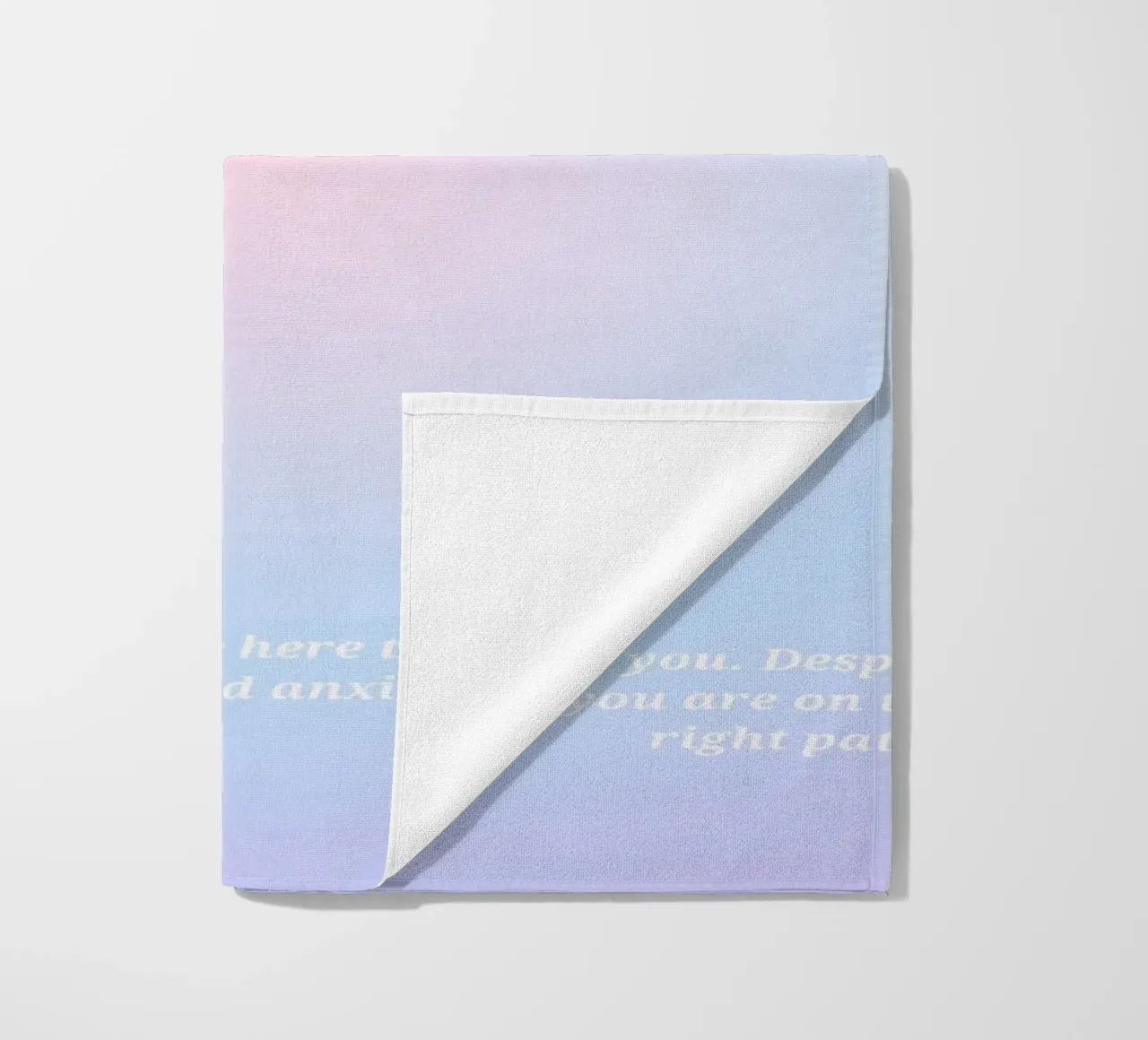 Numero dell'angelo 333 Aura Gradient Print - Supporto e percorso telo mare da homdeco