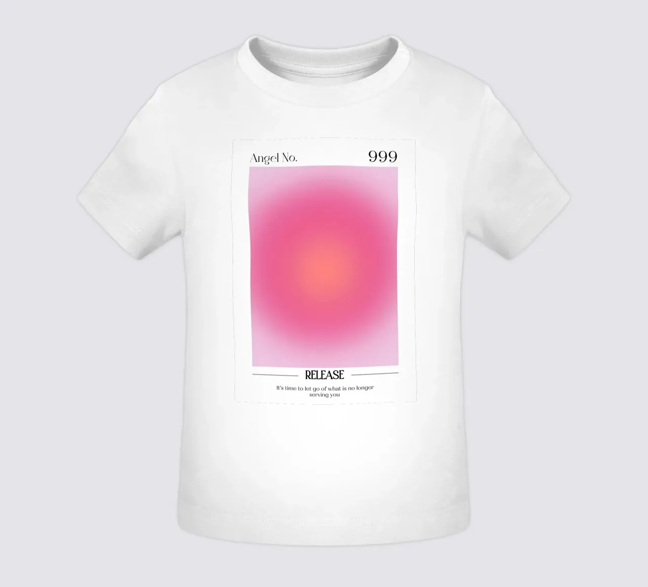 Angelo numero 999 Aura Gradient Print - Rilascio e crescita maglietta neonato da homdeco