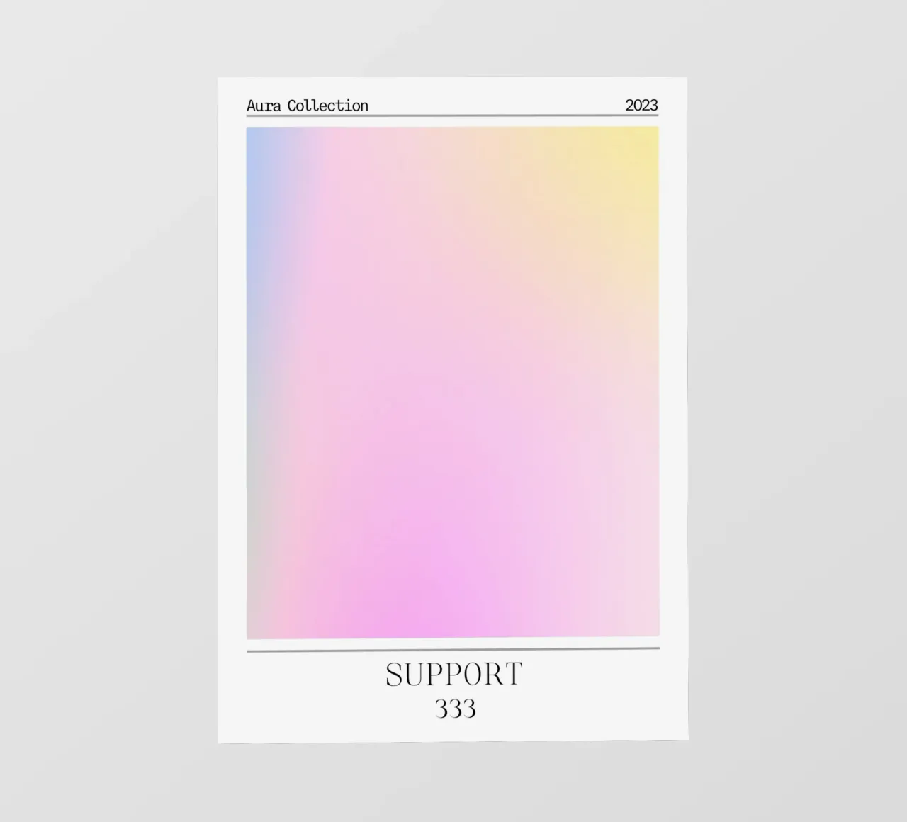 Aura Collection 2023 - Support 333 Gradient Art Print backlit film by homdeco