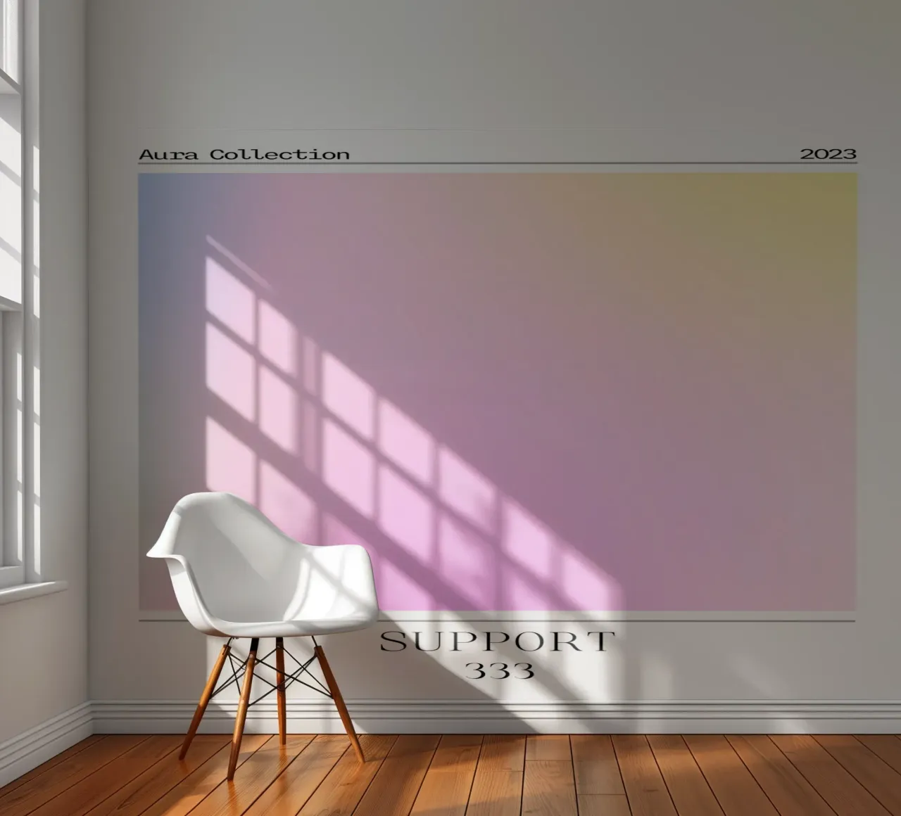 Aura Collection 2023 - Unterstützung 333 Gradient Kunstdruck Fototapete von homdeco