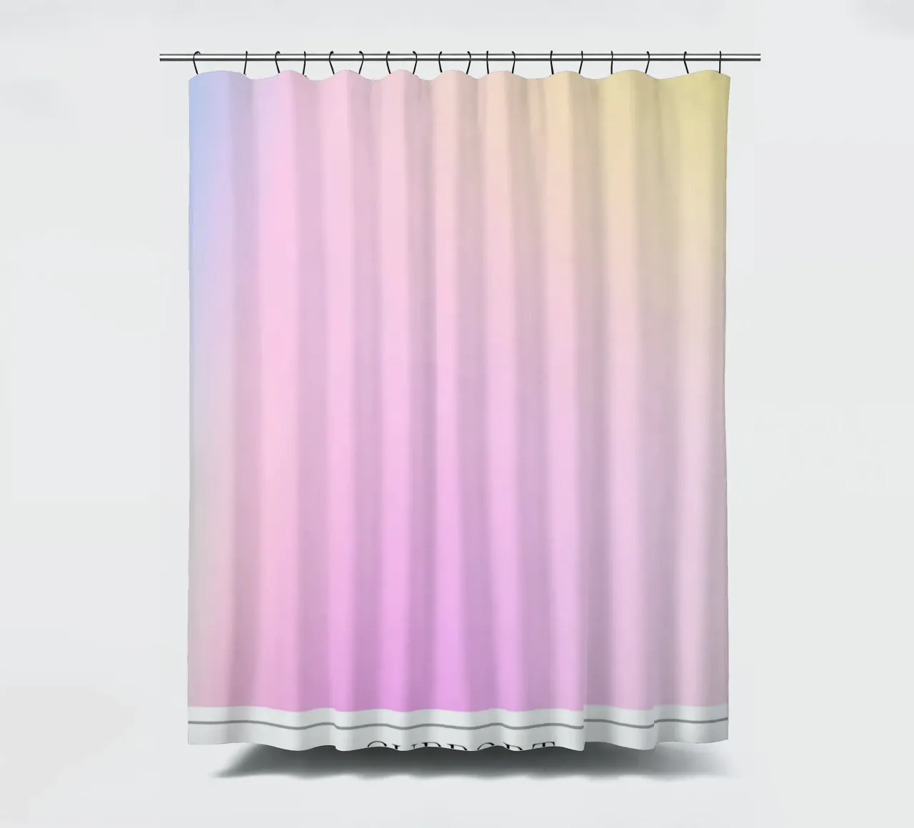 Aura Collection 2023 - Unterstützung 333 Gradient Kunstdruck Duschvorhang von homdeco