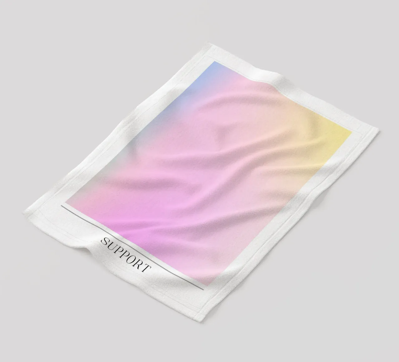 Aura Collection 2023 - Unterstützung 333 Gradient Kunstdruck Fleecedecke von homdeco