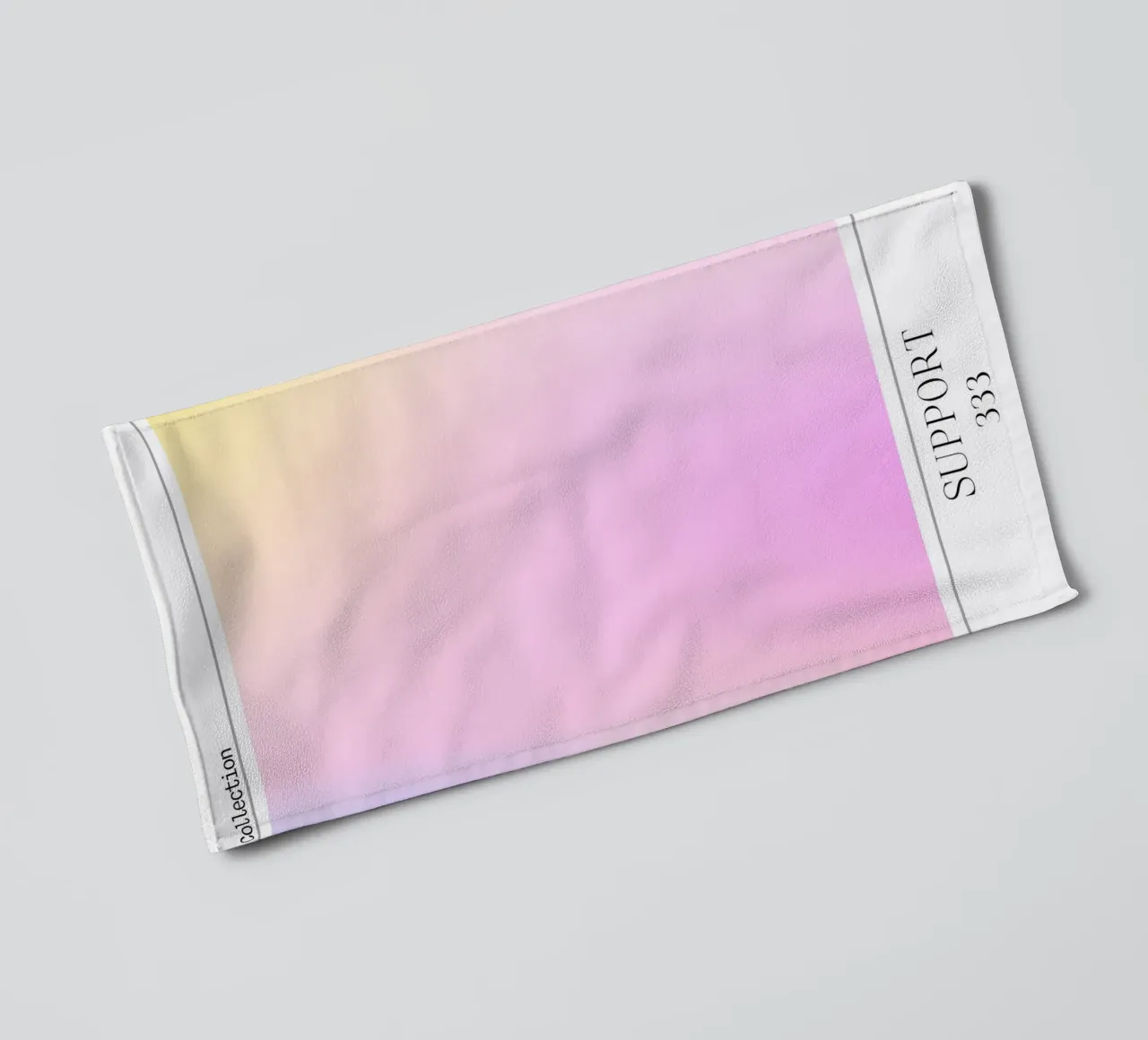 Aura Collection 2023 - Unterstützung 333 Gradient Kunstdruck Handtuch von homdeco