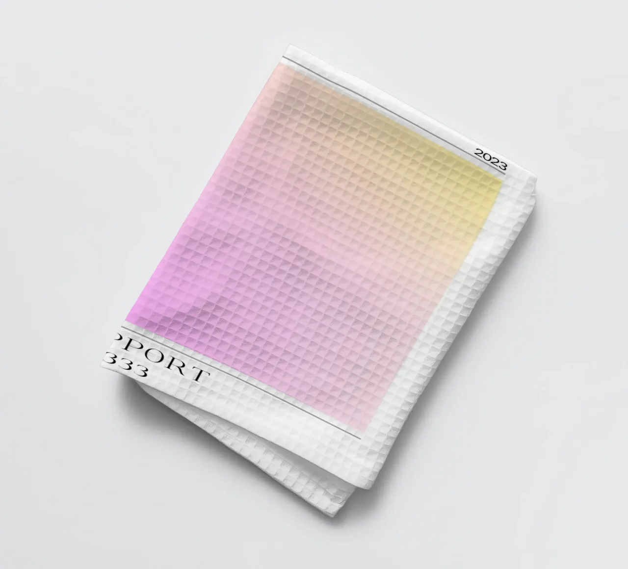 Aura Collection 2023 - Unterstützung 333 Gradient Kunstdruck Geschirrtuch von homdeco