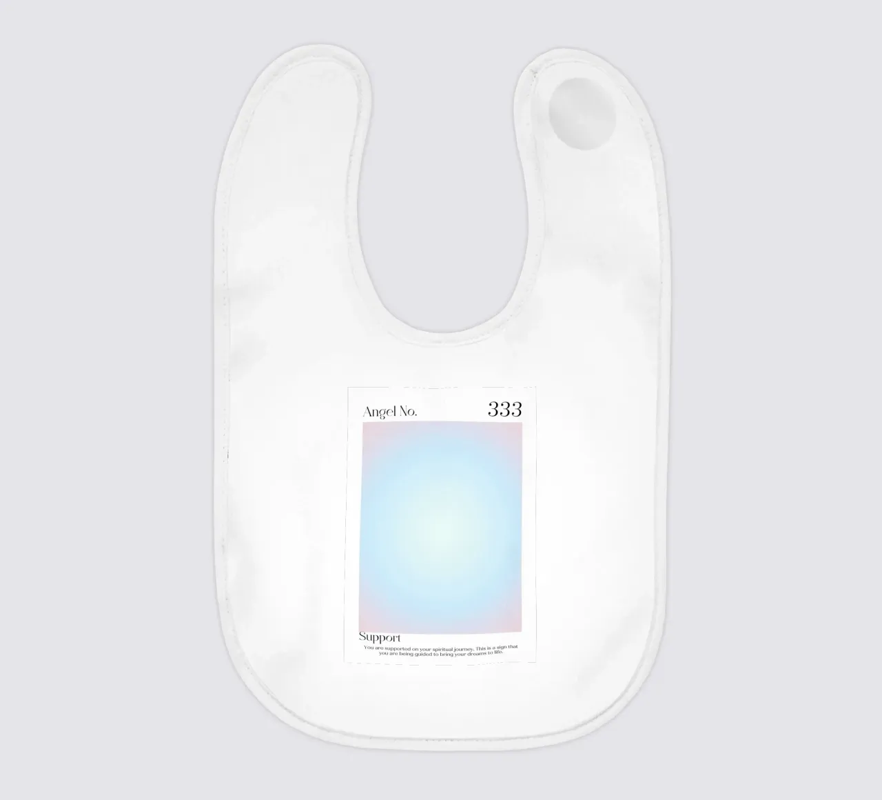 Numero dell'angelo 333 Aura Gradient Print - Supporto spirituale bavaglino da homdeco