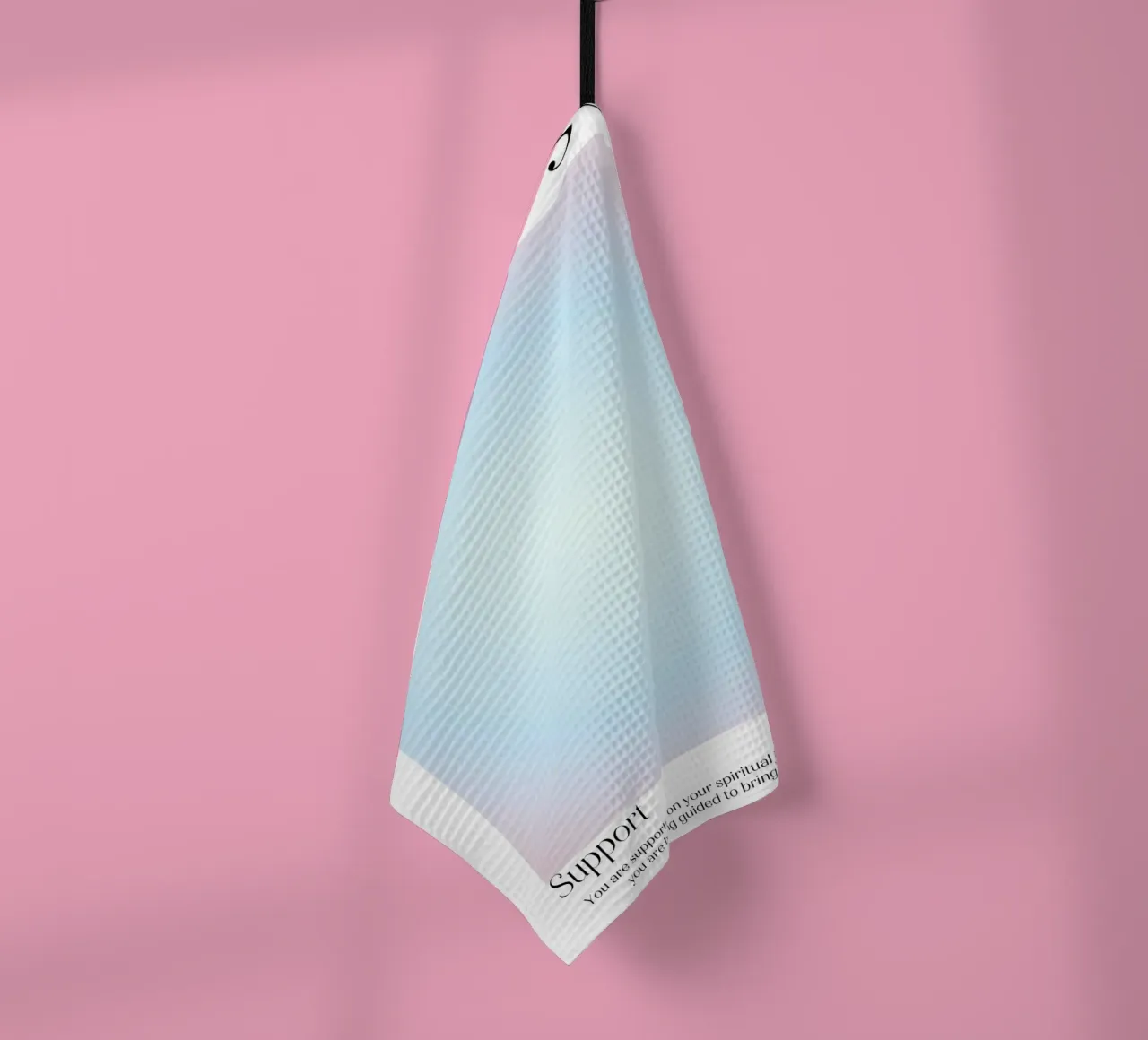 Numero dell'angelo 333 Aura Gradient Print - Supporto spirituale canovaccio da cucina da homdeco