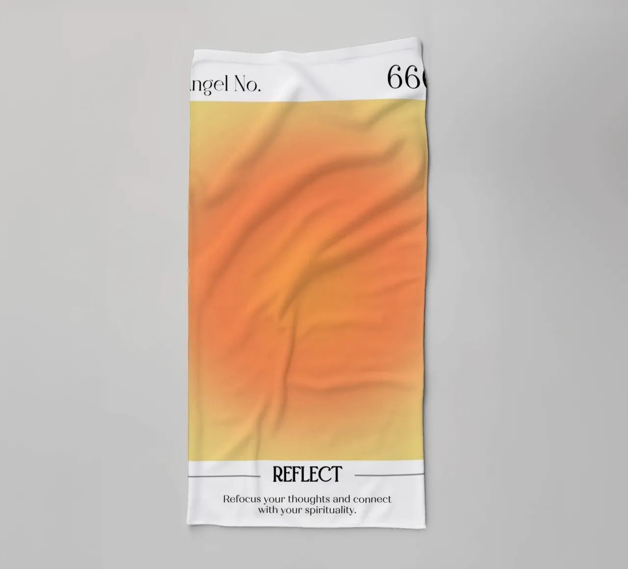 Angelo Numero 666 Aura Gradiente Stampa - Rifletti & Spirito asciugamano da bagno da homdeco