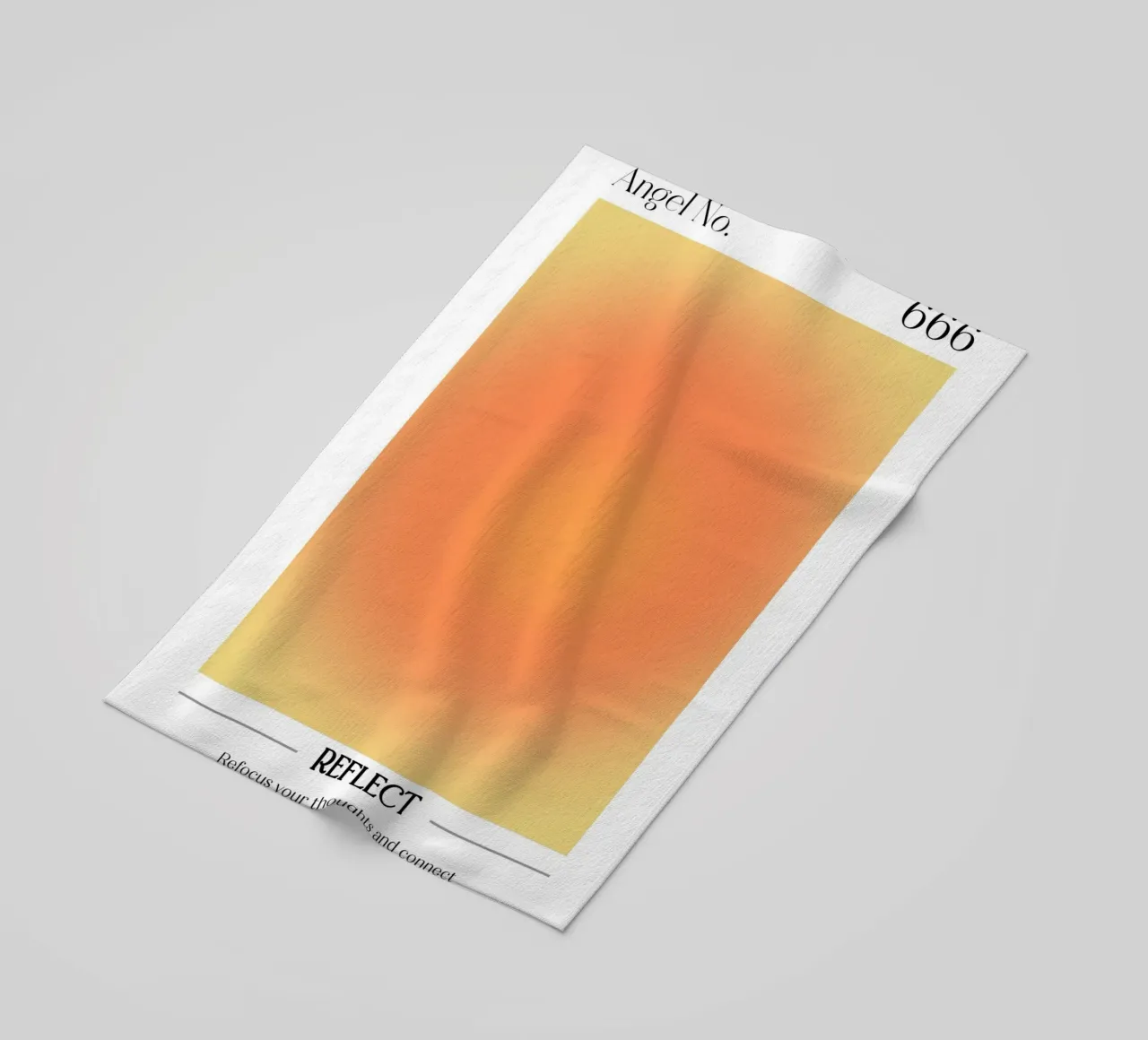 Angelo Numero 666 Aura Gradiente Stampa - Rifletti & Spirito telo mare da homdeco