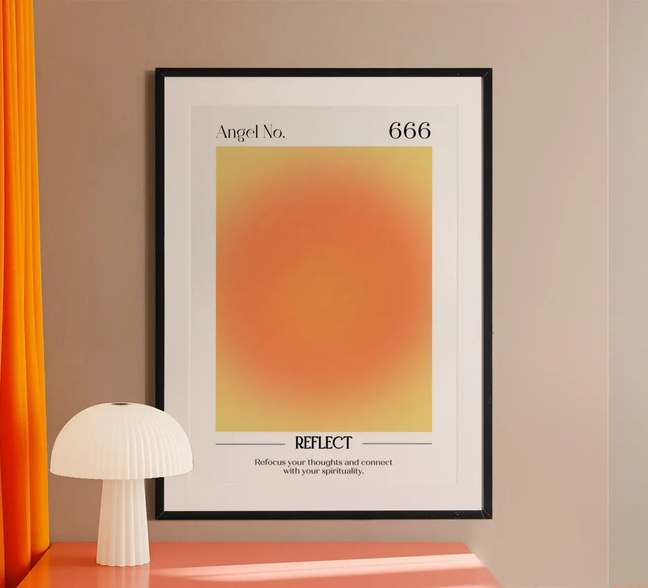 Angelo Numero 666 Aura Gradiente Stampa - Rifletti & Spirito carta hahnemühle da homdeco