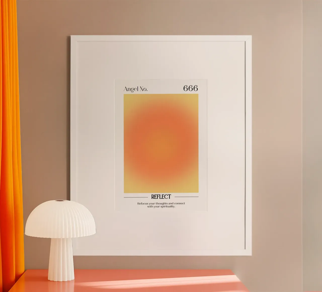 Angelo Numero 666 Aura Gradiente Stampa - Rifletti & Spirito carta hahnemühle da homdeco
