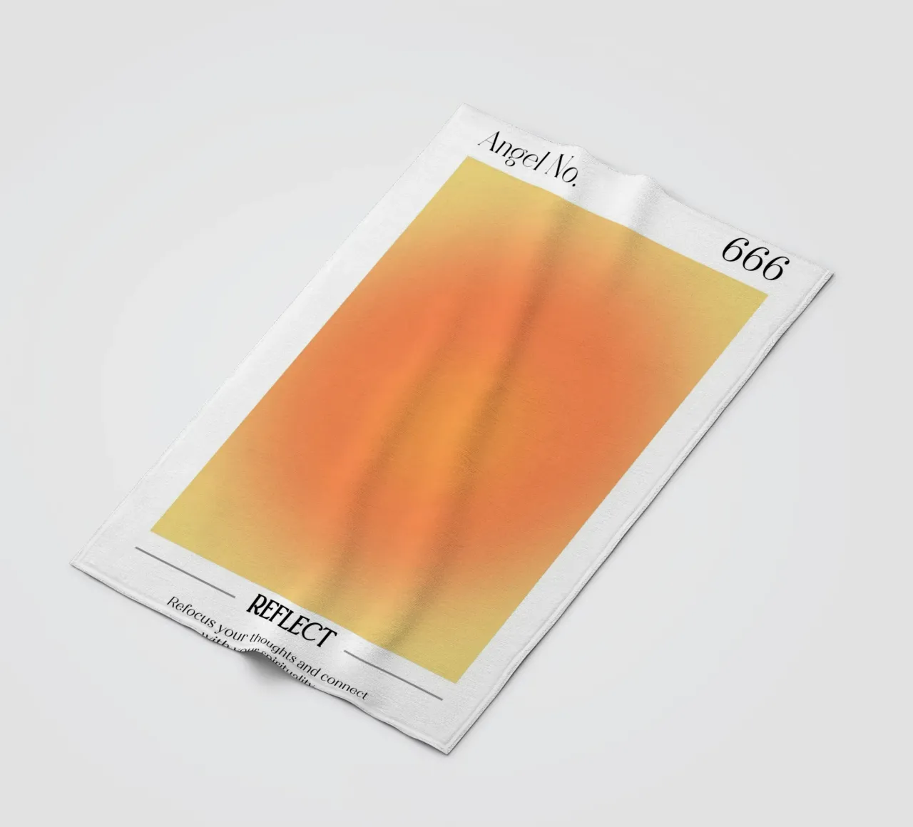 Angelo Numero 666 Aura Gradiente Stampa - Rifletti & Spirito coperta in pile da homdeco