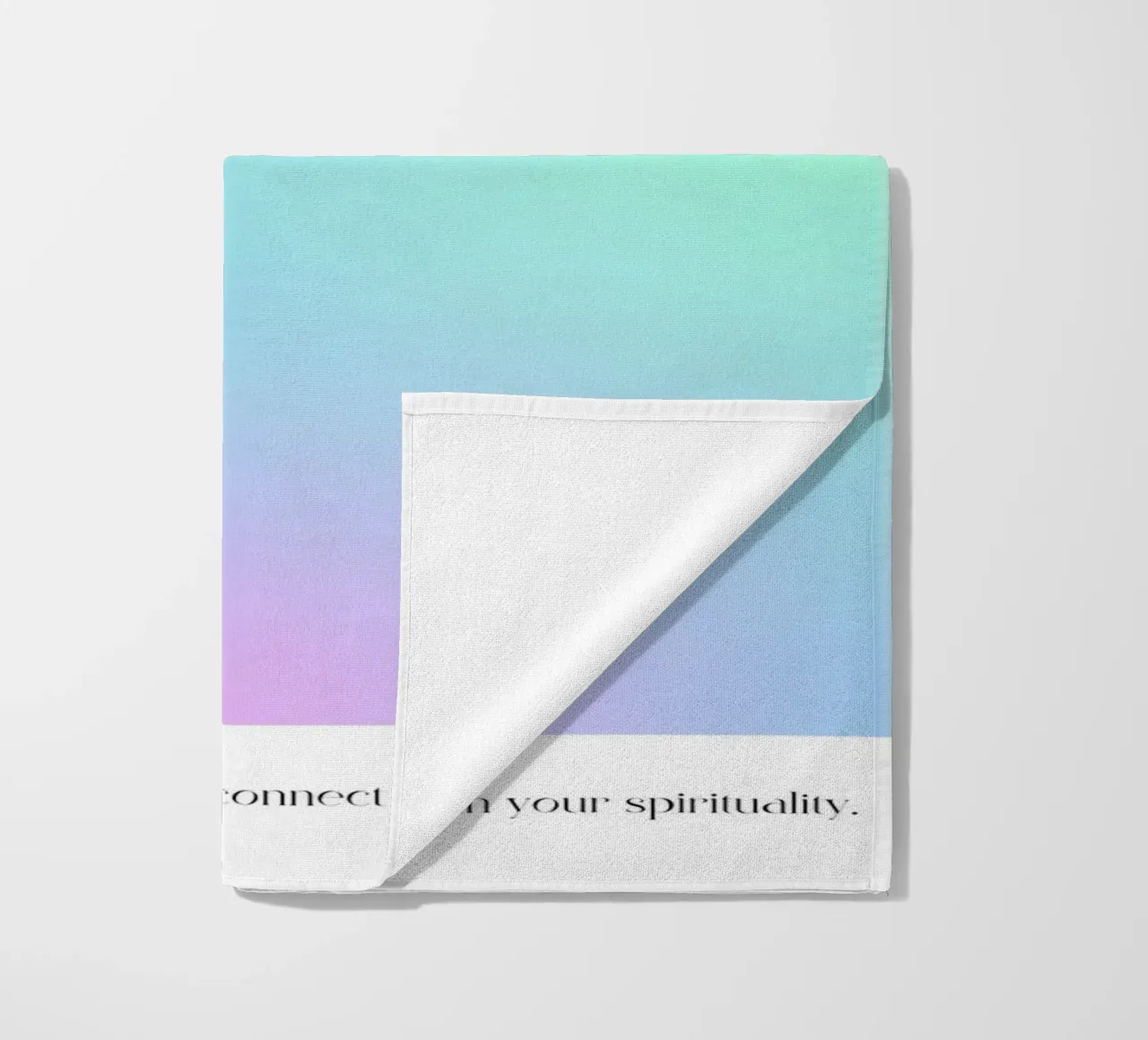 Angel Number 666 Aura Gradient Print - Divine Message beach towel by homdeco