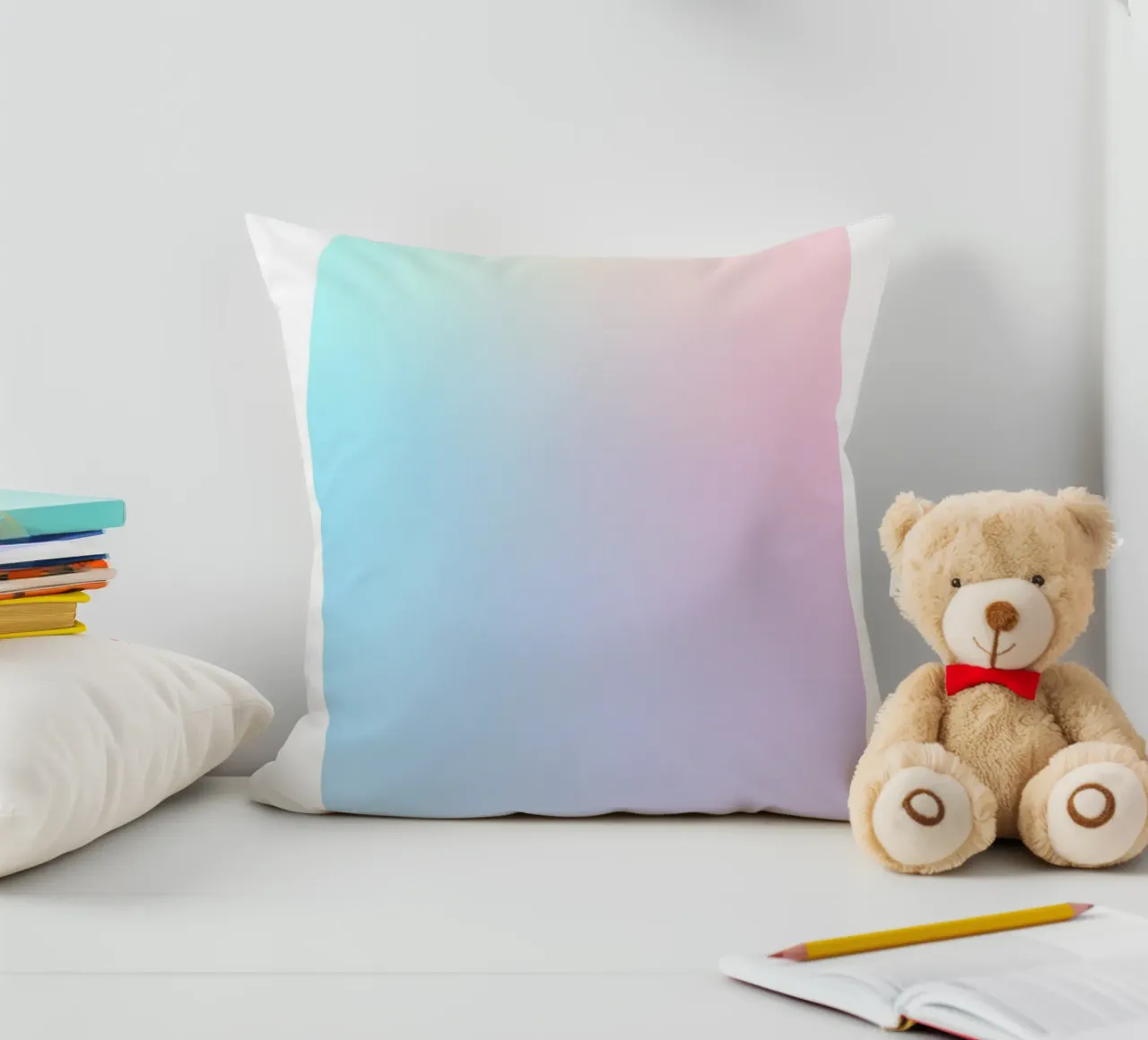 Angelo Numero 333 Aura Gradient Print - Sentiero Divino cuscino da homdeco