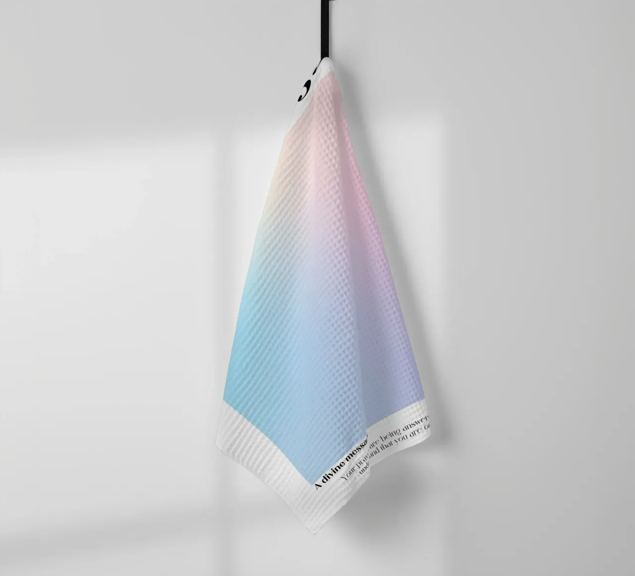 Angelo Numero 333 Aura Gradient Print - Sentiero Divino canovaccio da cucina da homdeco