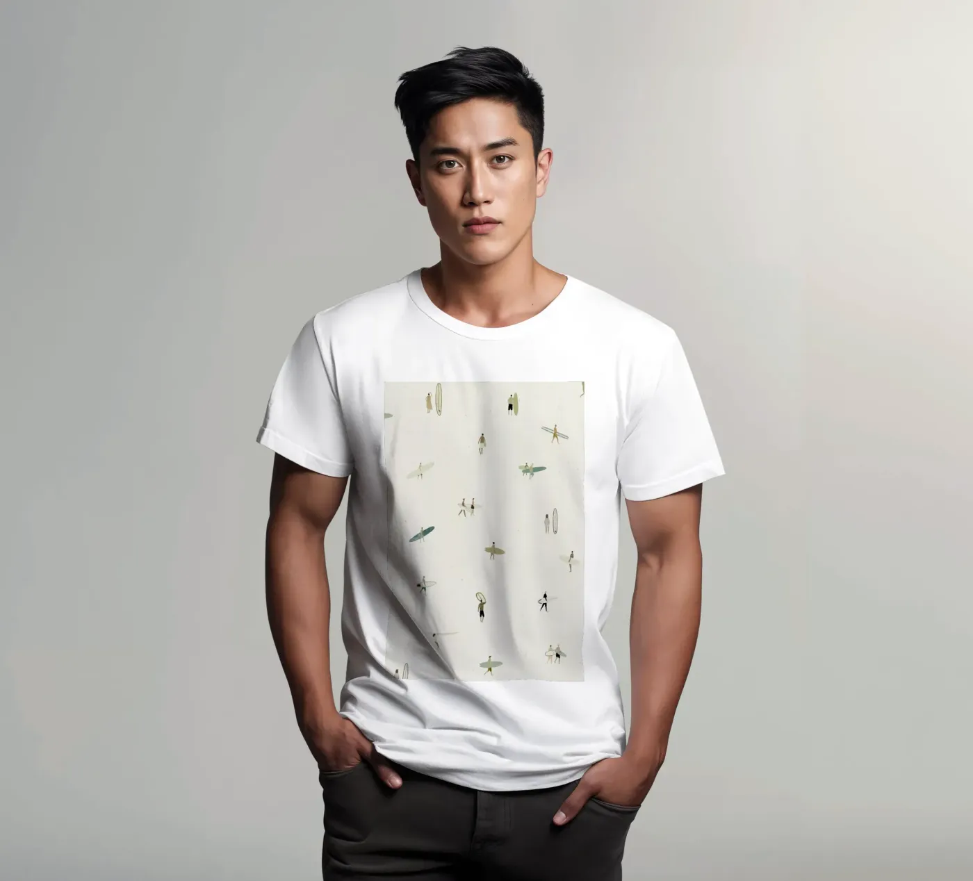 Tiny Surfers t-shirt da Isabelle Vandeplassche