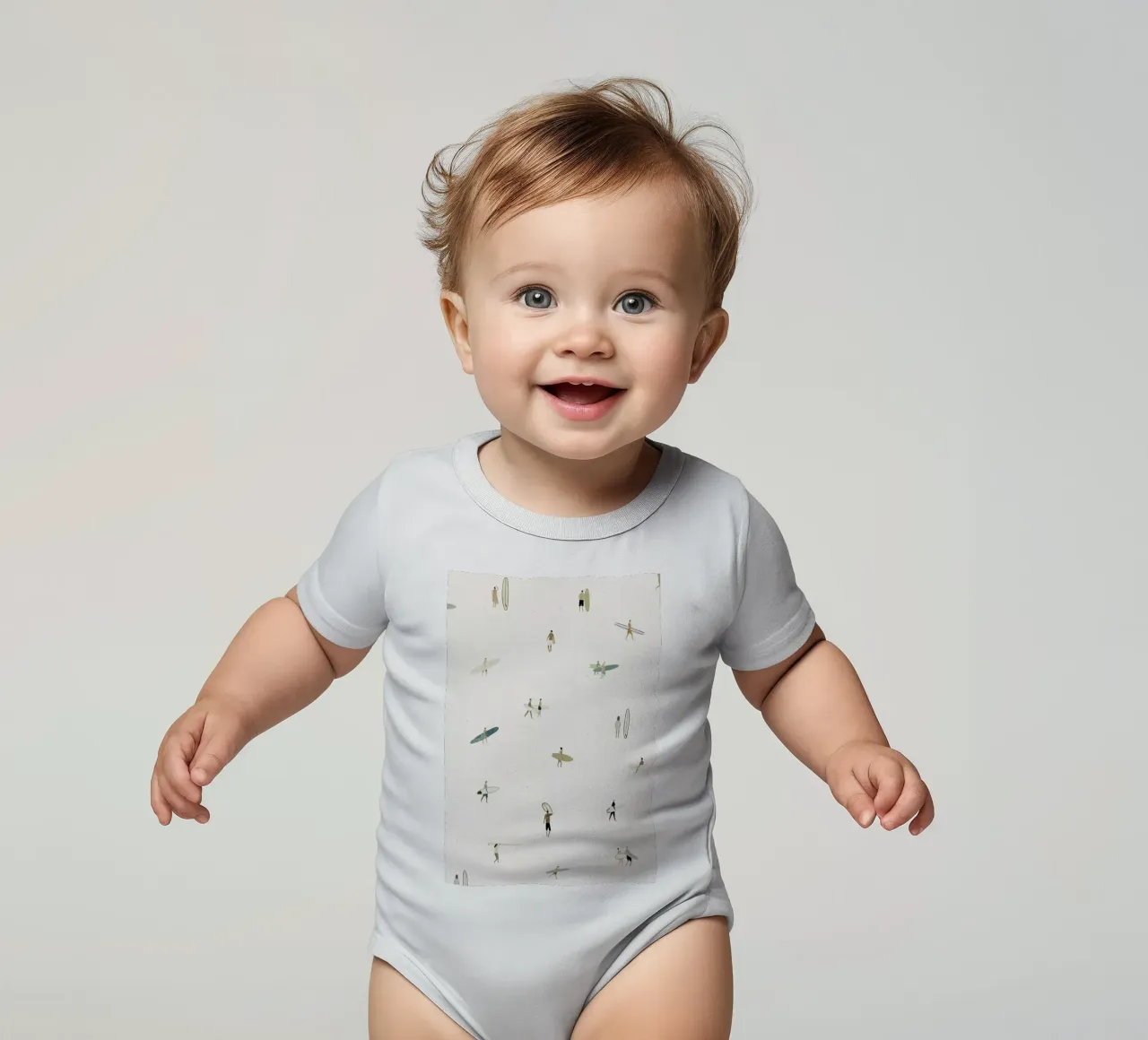 Tiny Surfers body bébé de Isabelle Vandeplassche