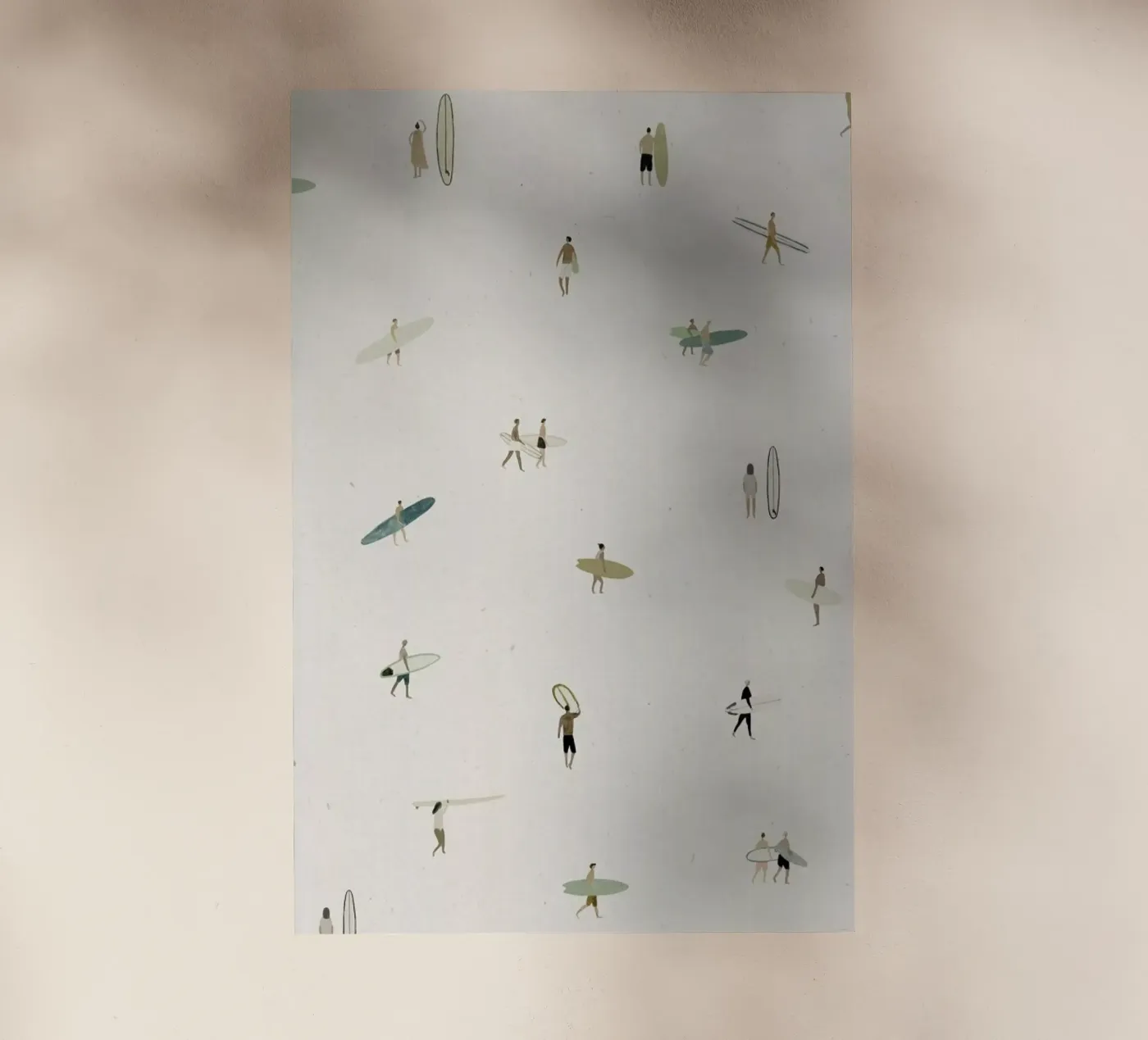 Tiny Surfers backlit folie van Isabelle Vandeplassche