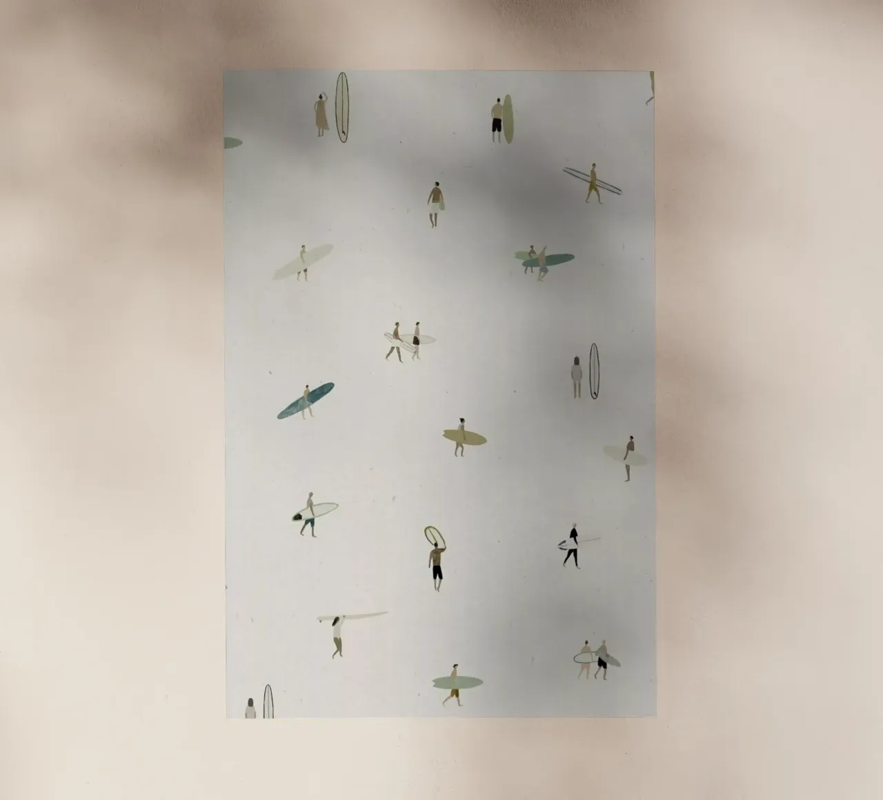 Tiny Surfers backlit film by Isabelle Vandeplassche