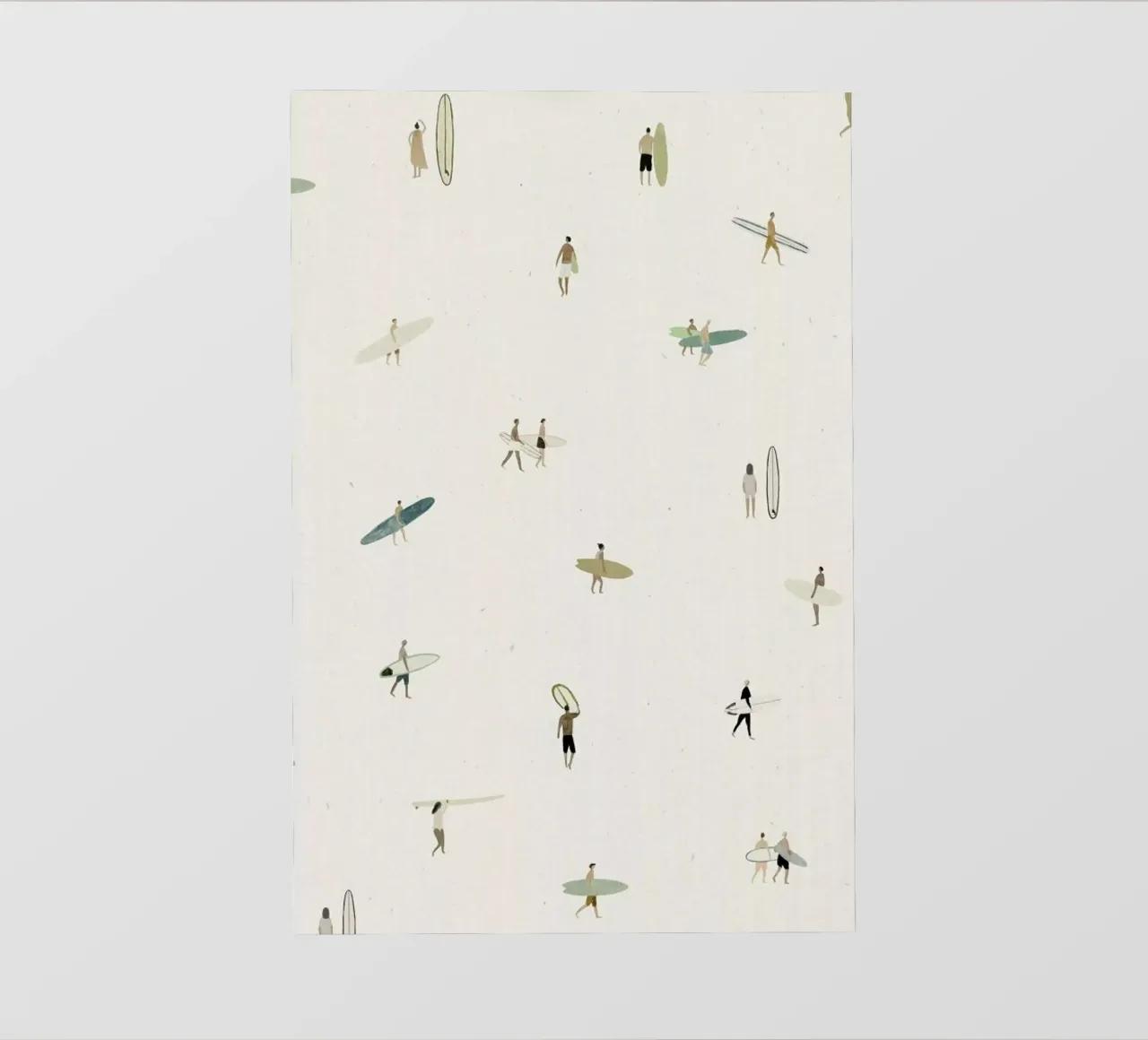 Tiny Surfers backlit film by Isabelle Vandeplassche