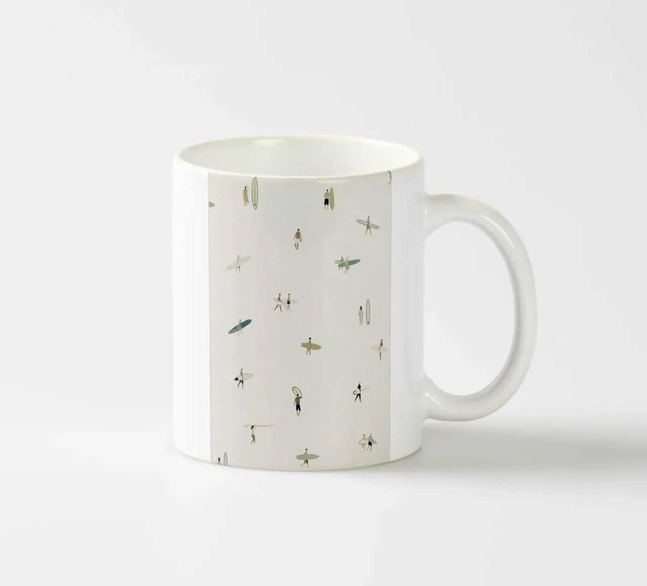 Tiny Surfers ceramic mug by Isabelle Vandeplassche