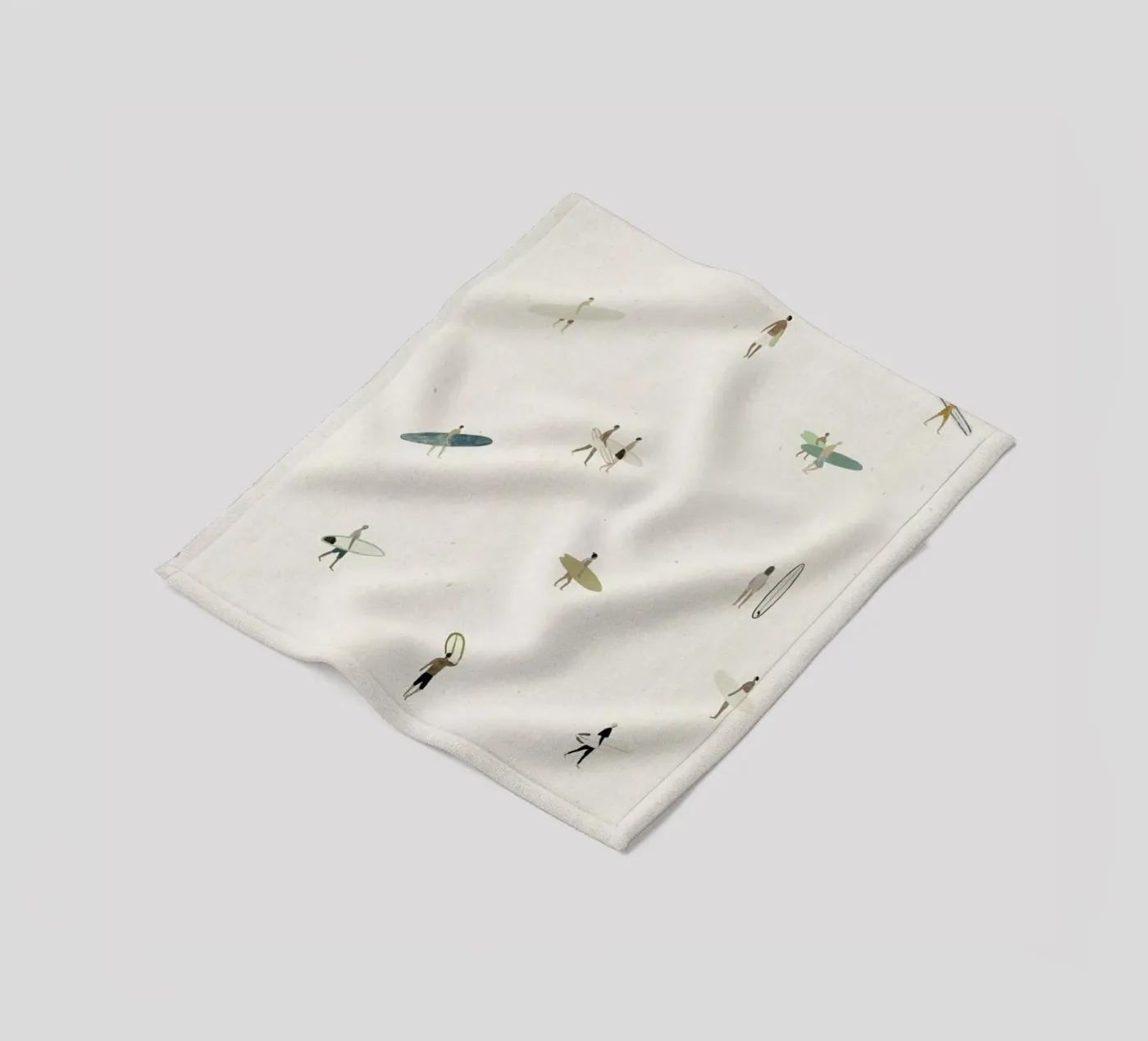 Tiny Surfers coperta in pile da Isabelle Vandeplassche