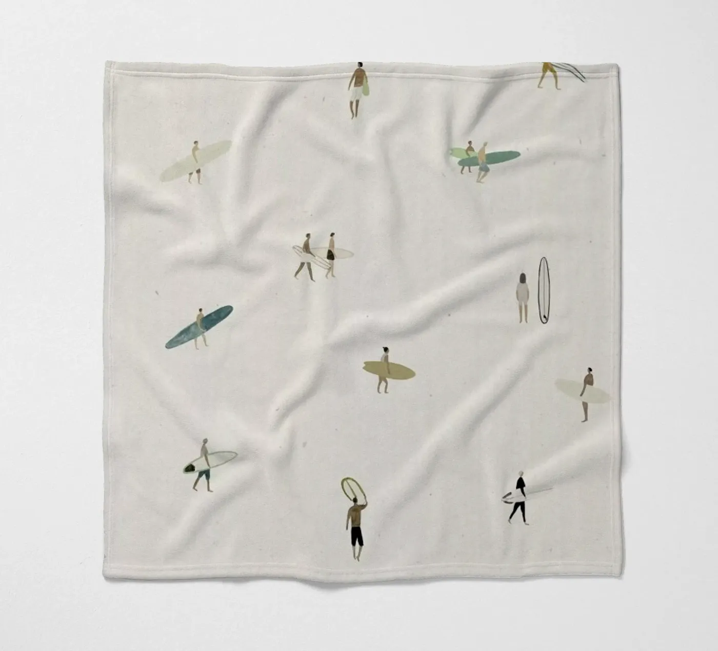 Tiny Surfers coperta in pile da Isabelle Vandeplassche