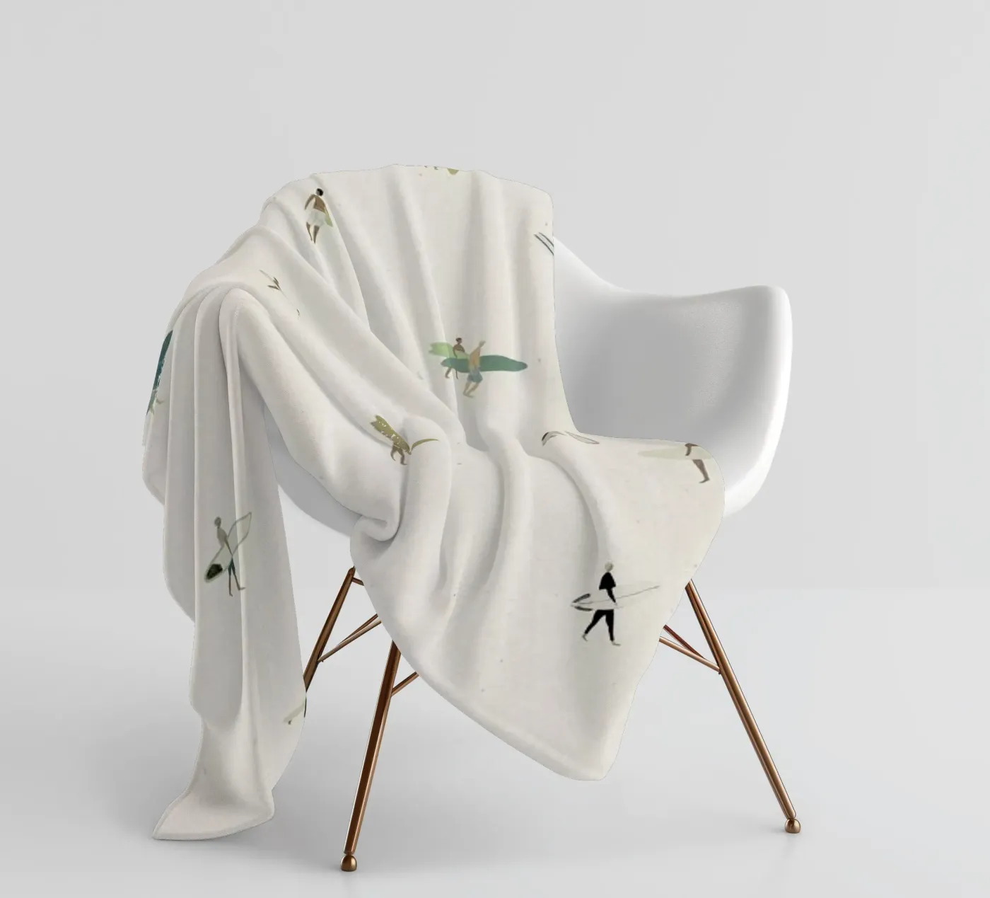 Tiny Surfers coperta in pile da Isabelle Vandeplassche