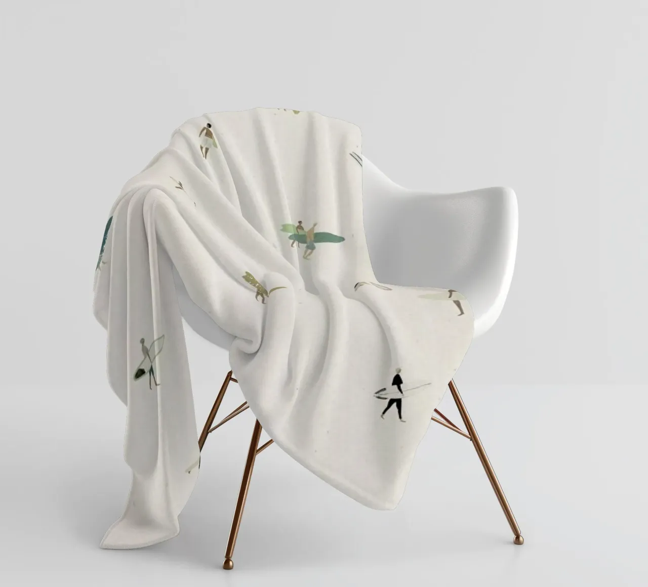 Tiny Surfers Fleecedecke von Isabelle Vandeplassche