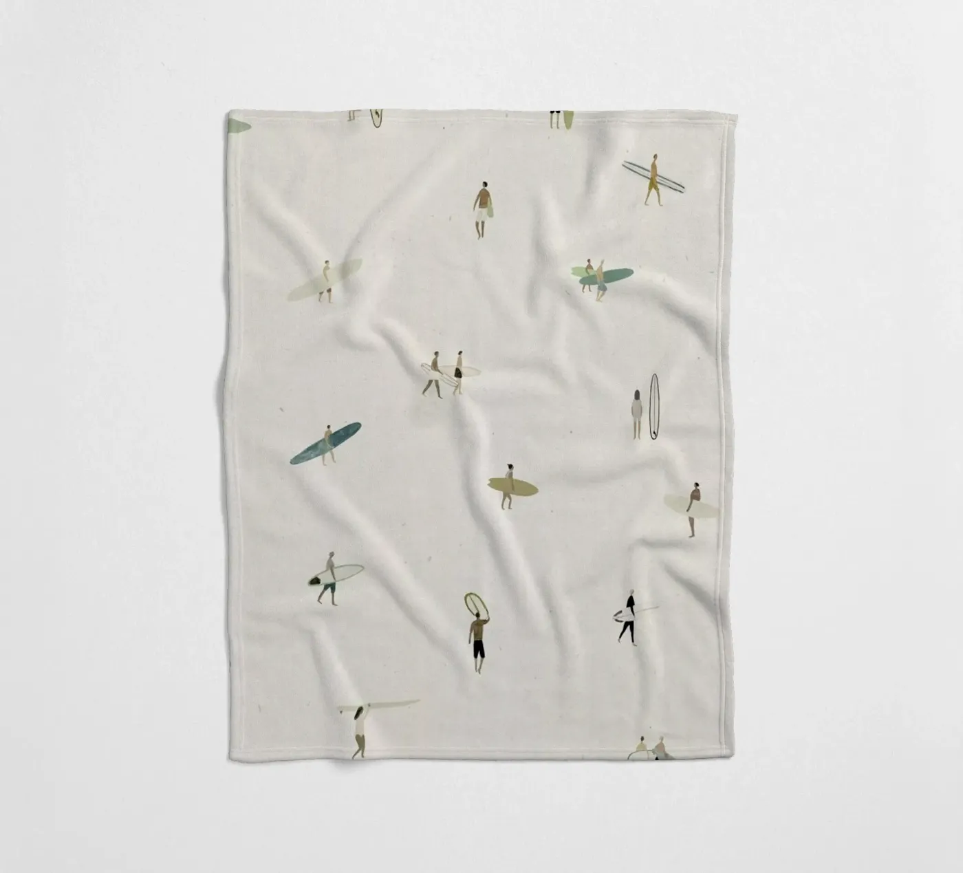 Tiny Surfers coperta in pile da Isabelle Vandeplassche