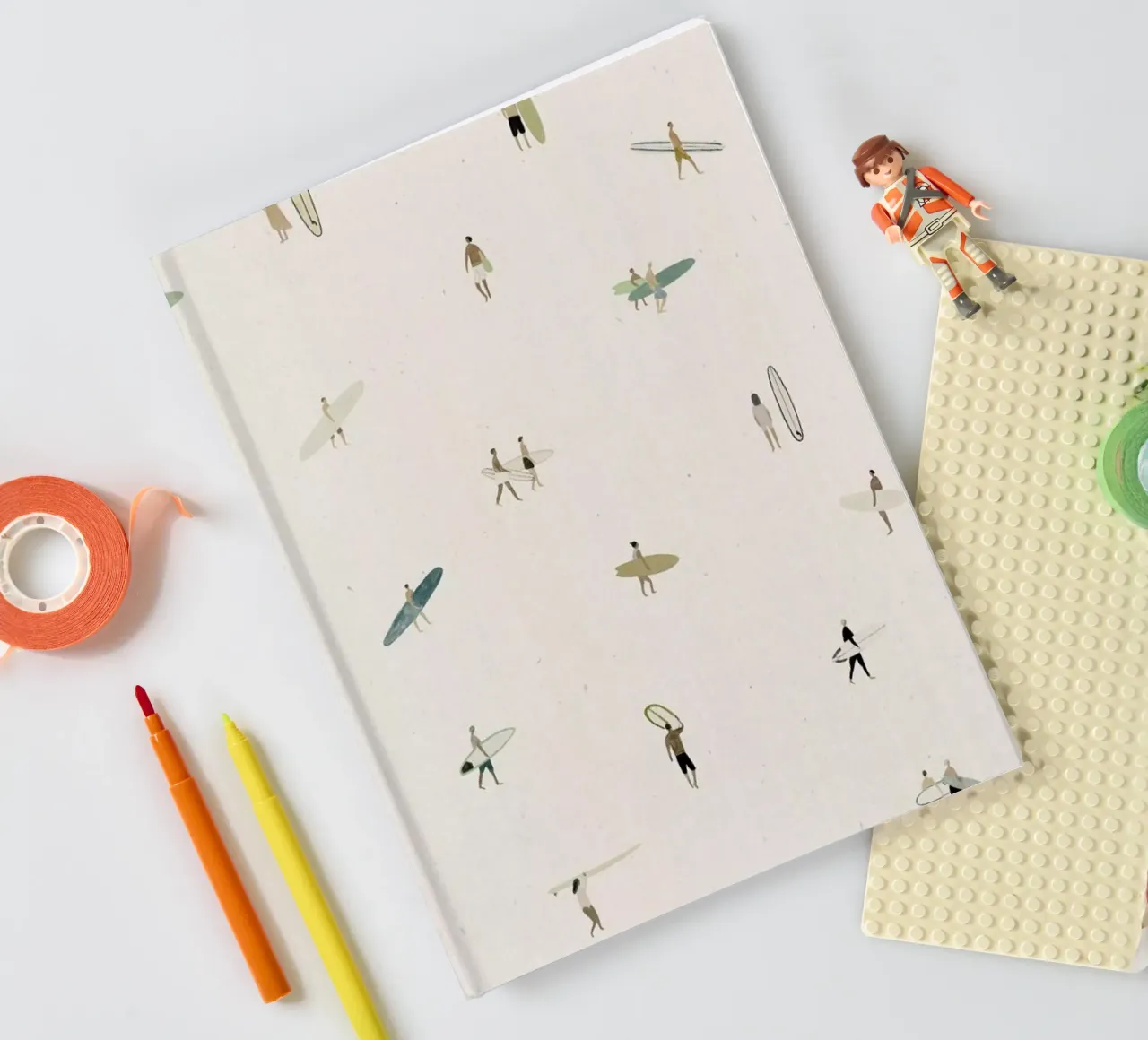 Tiny Surfers notebook by Isabelle Vandeplassche