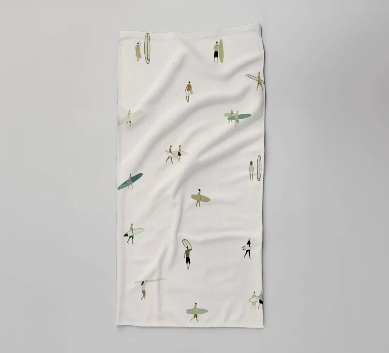 Tiny Surfers badhanddoek van Isabelle Vandeplassche