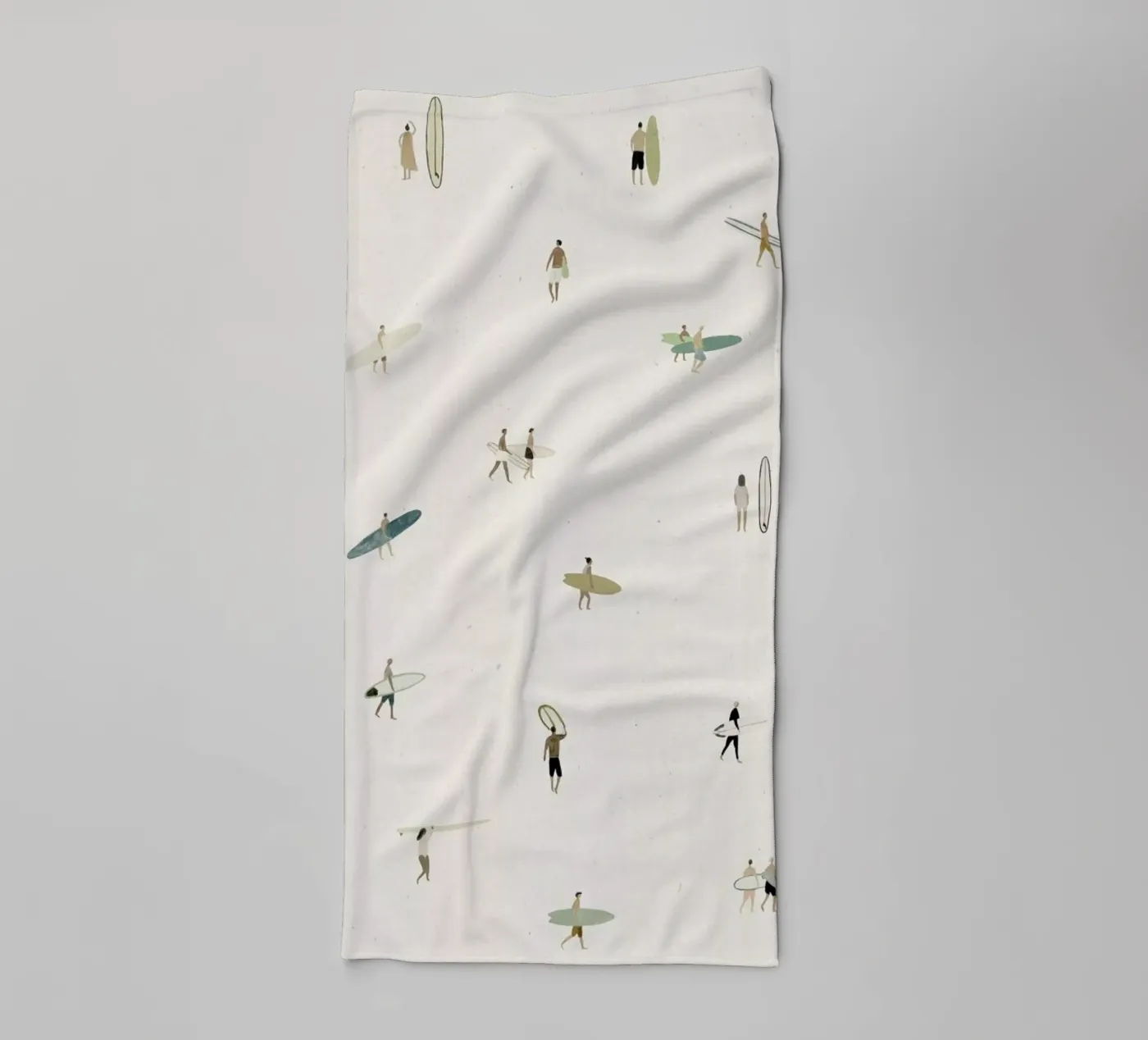 Tiny Surfers badhanddoek van Isabelle Vandeplassche