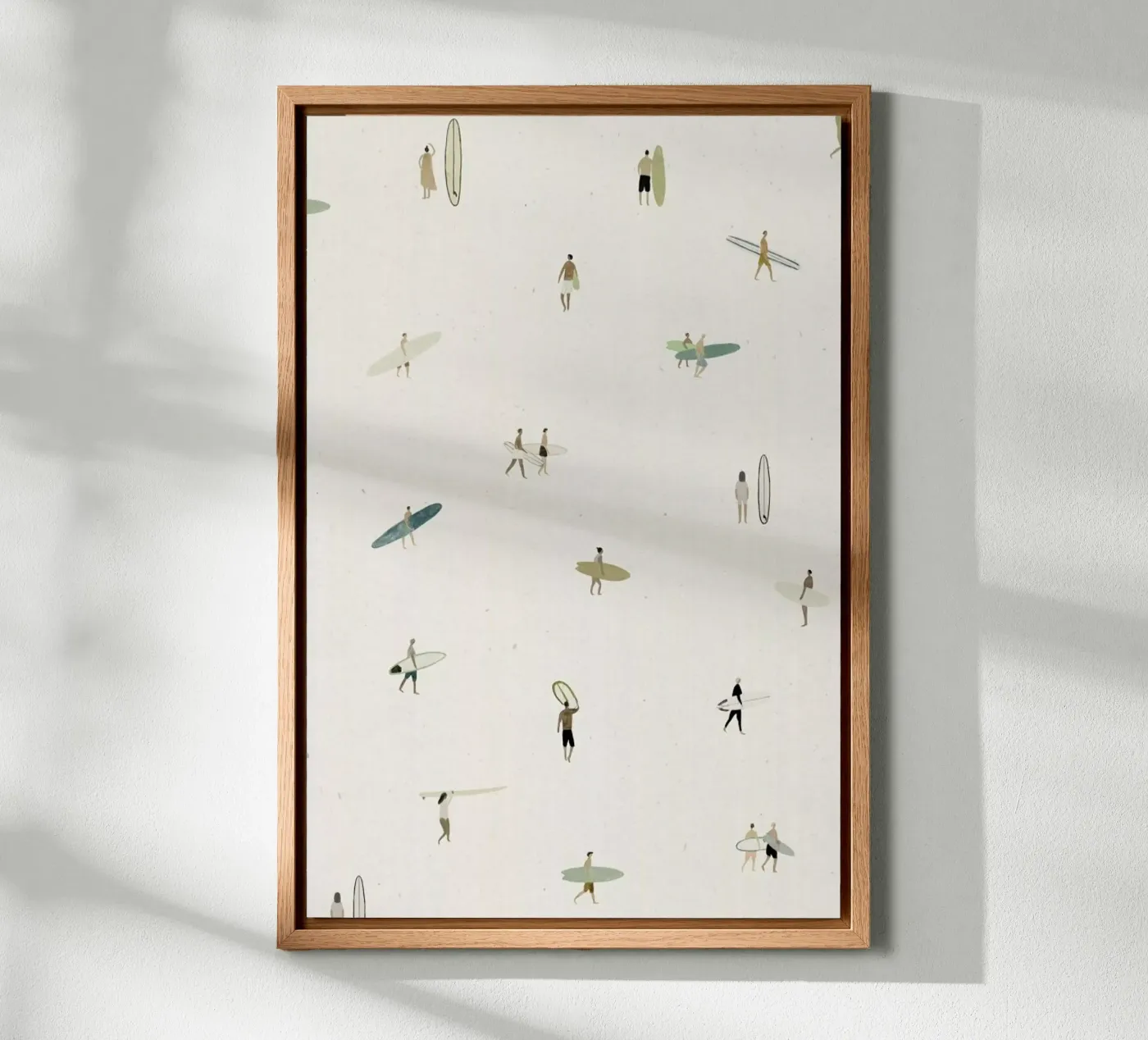 Tiny Surfers canvas van Isabelle Vandeplassche