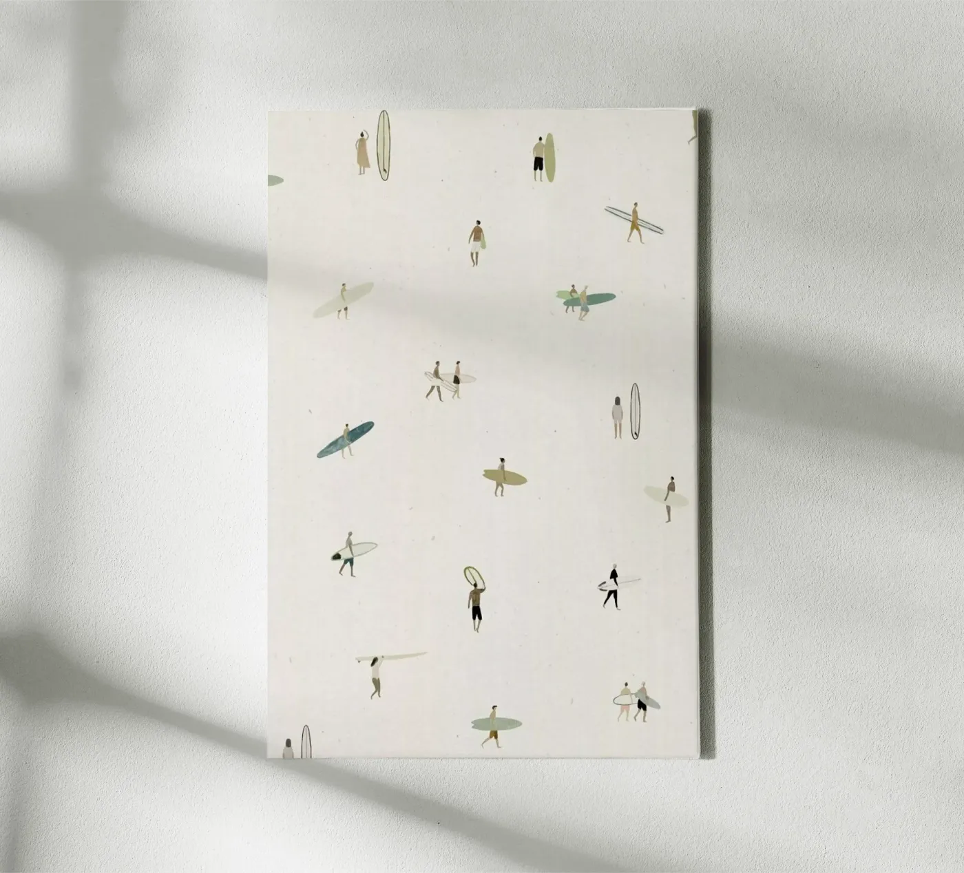 Tiny Surfers canvas van Isabelle Vandeplassche