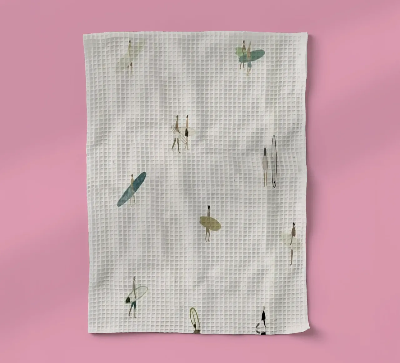 Tiny Surfers torchon de Isabelle Vandeplassche