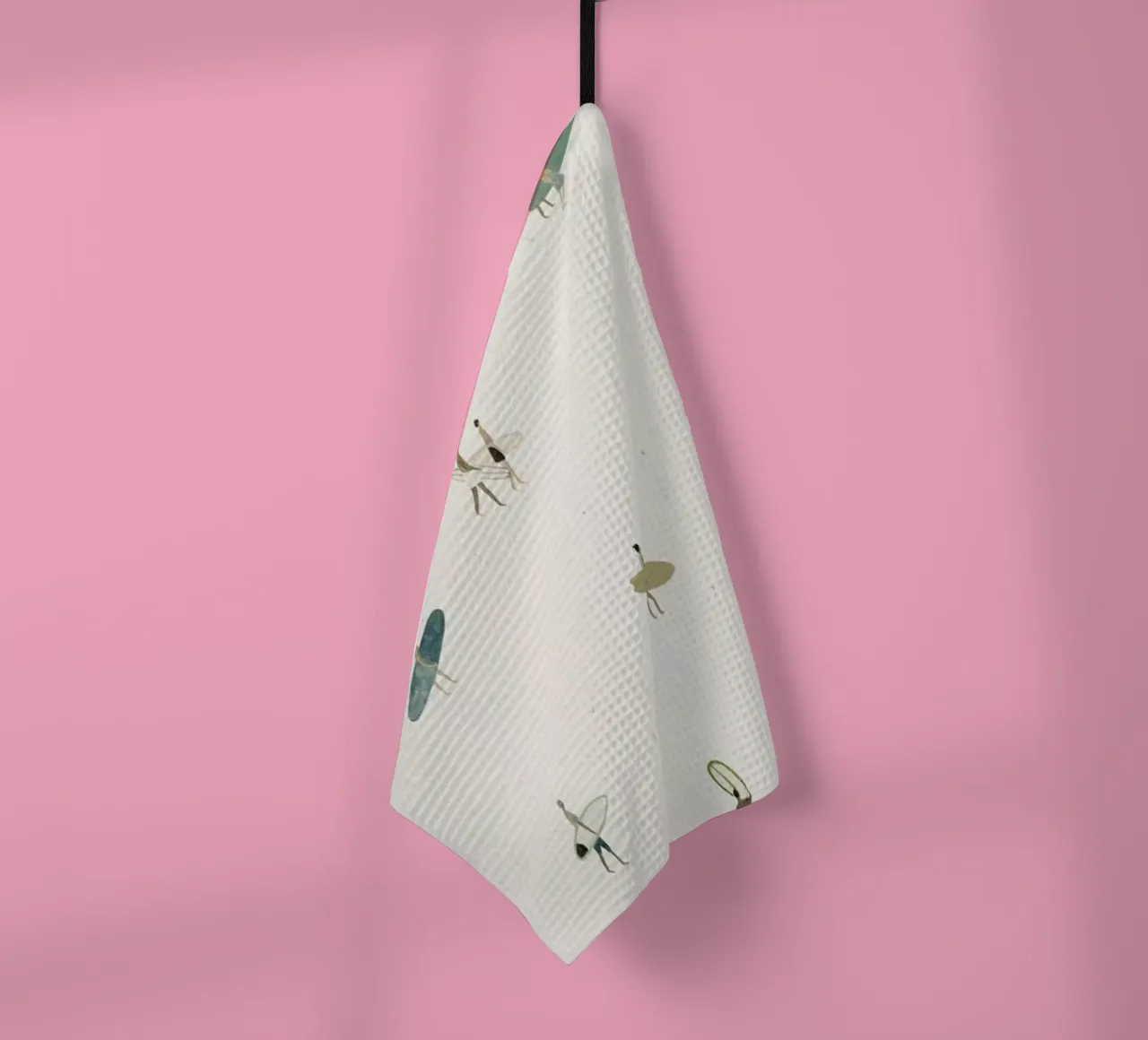 Tiny Surfers torchon de Isabelle Vandeplassche