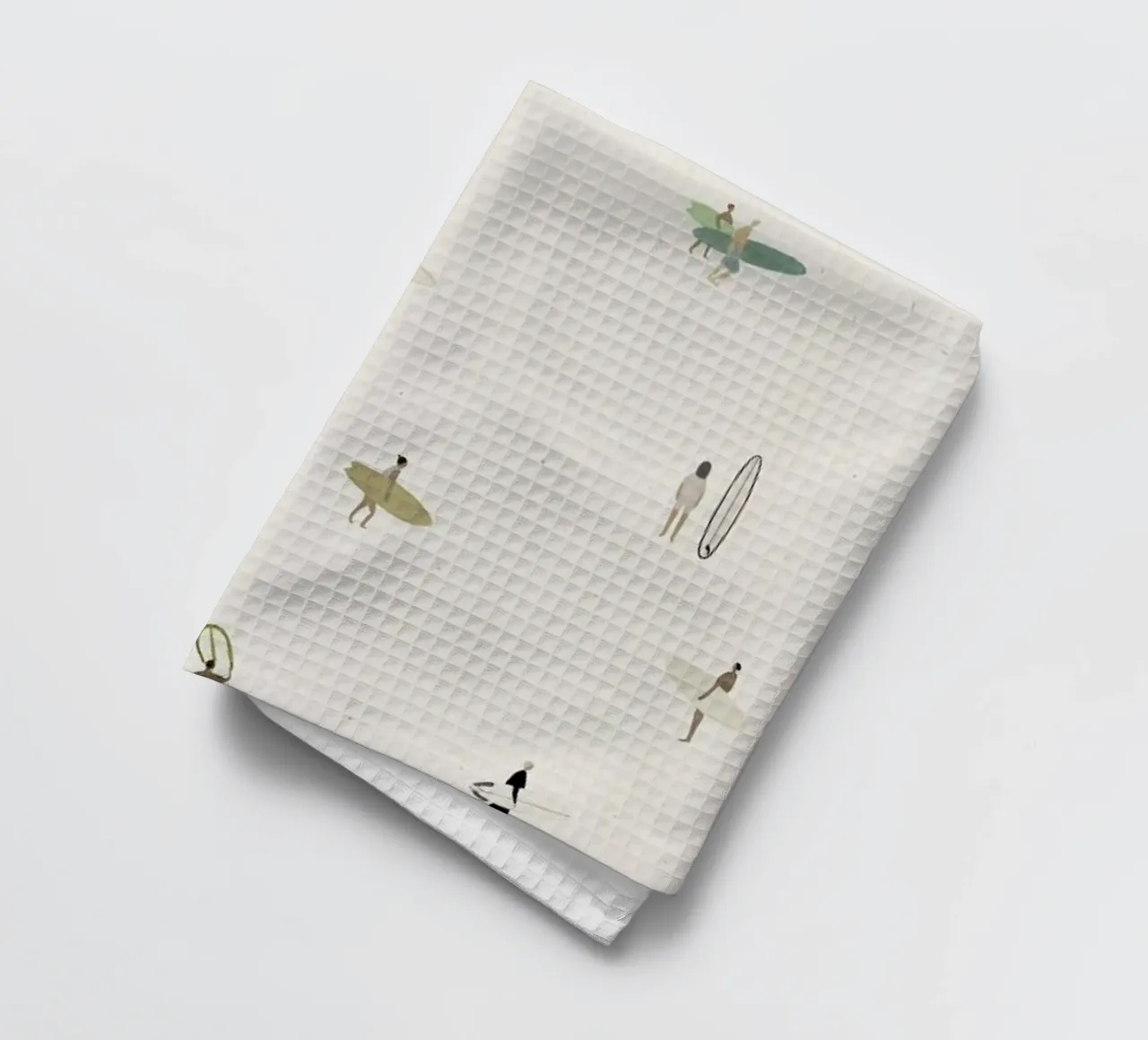 Tiny Surfers torchon de Isabelle Vandeplassche