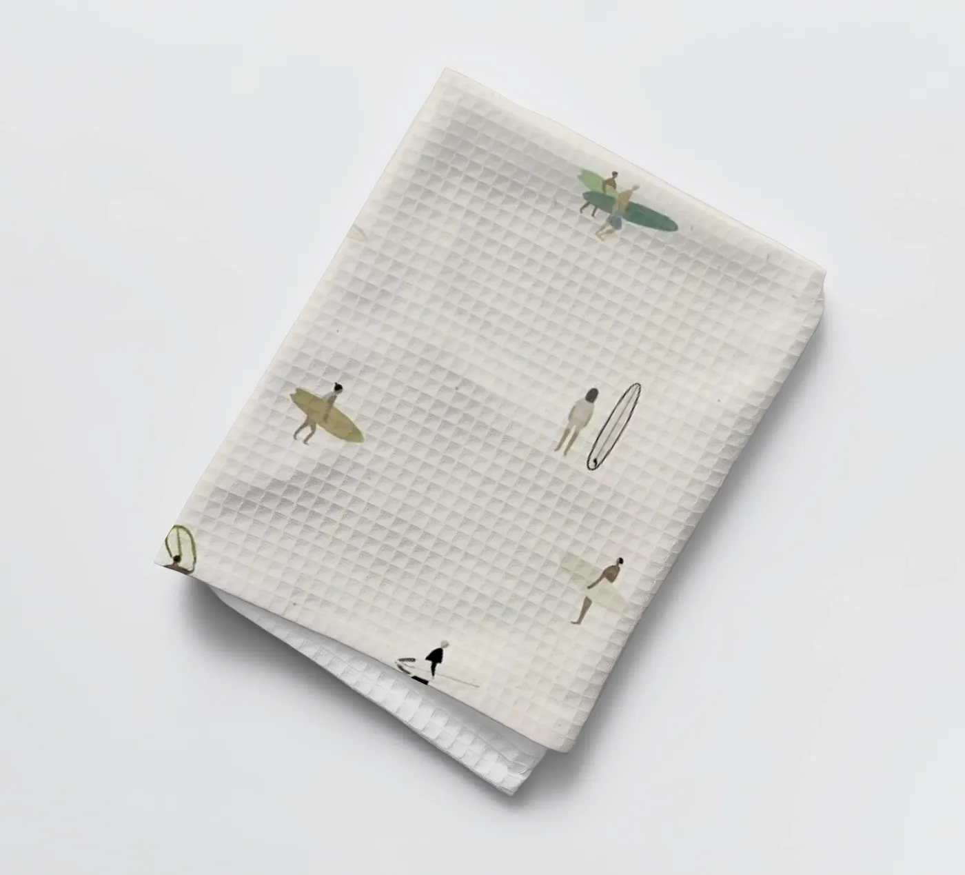 Tiny Surfers Geschirrtuch von Isabelle Vandeplassche