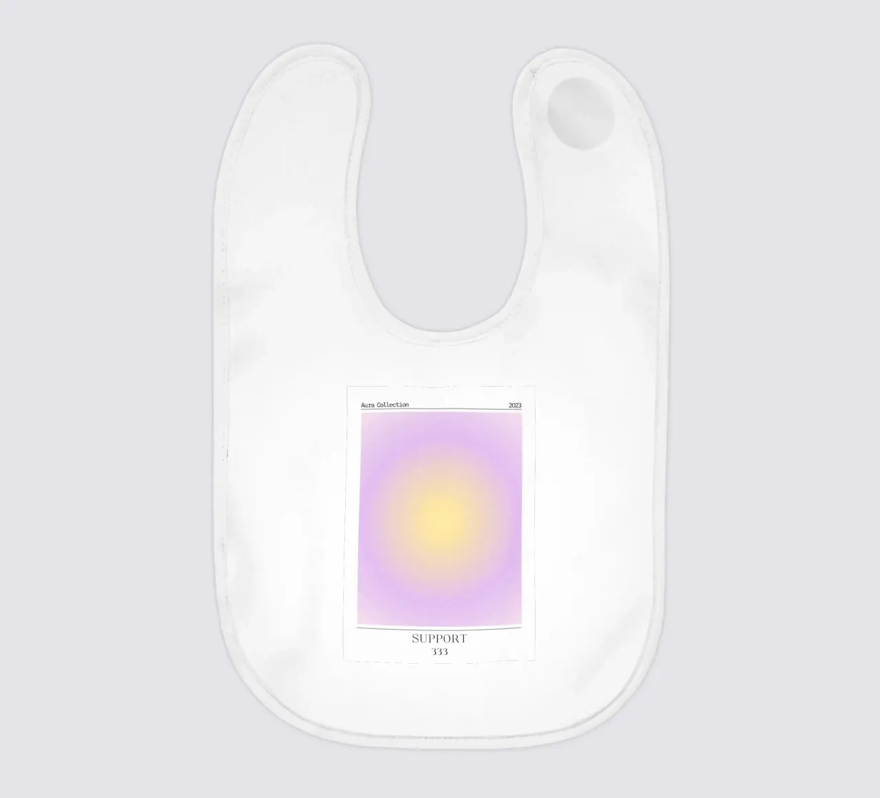 Collezione Aura 2023 - Supporto 333 Giallo Viola Gradiente bavaglino da homdeco