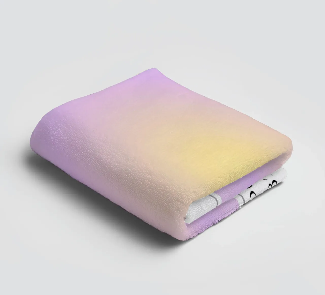 Collezione Aura 2023 - Supporto 333 Giallo Viola Gradiente asciugamano da bagno da homdeco