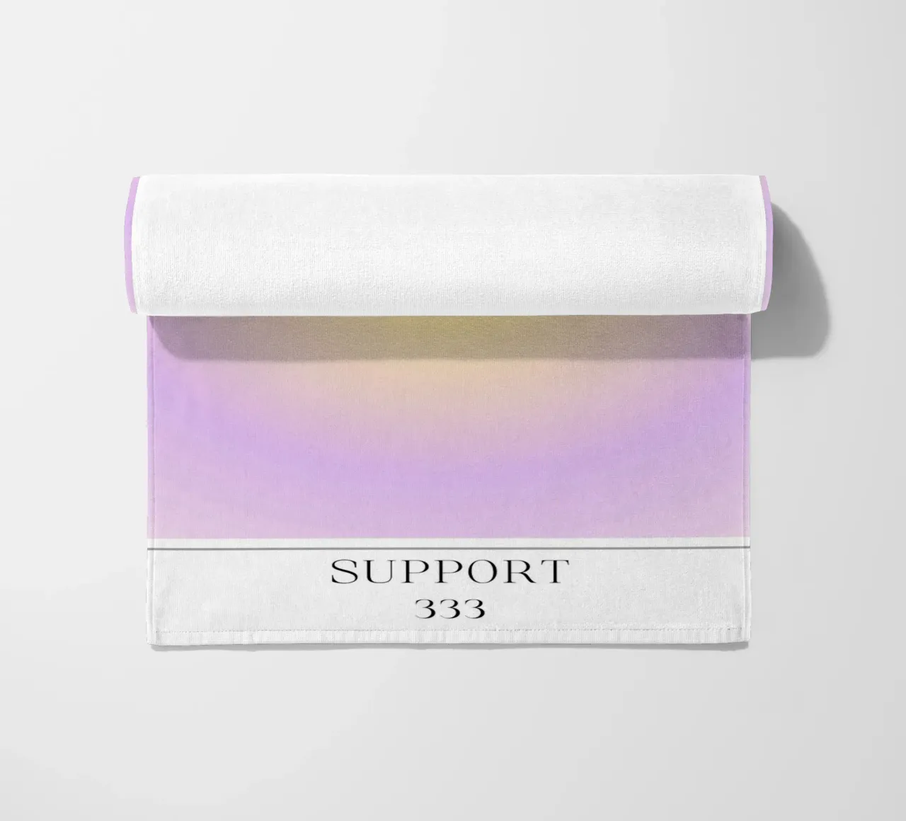 Collezione Aura 2023 - Supporto 333 Giallo Viola Gradiente telo mare da homdeco