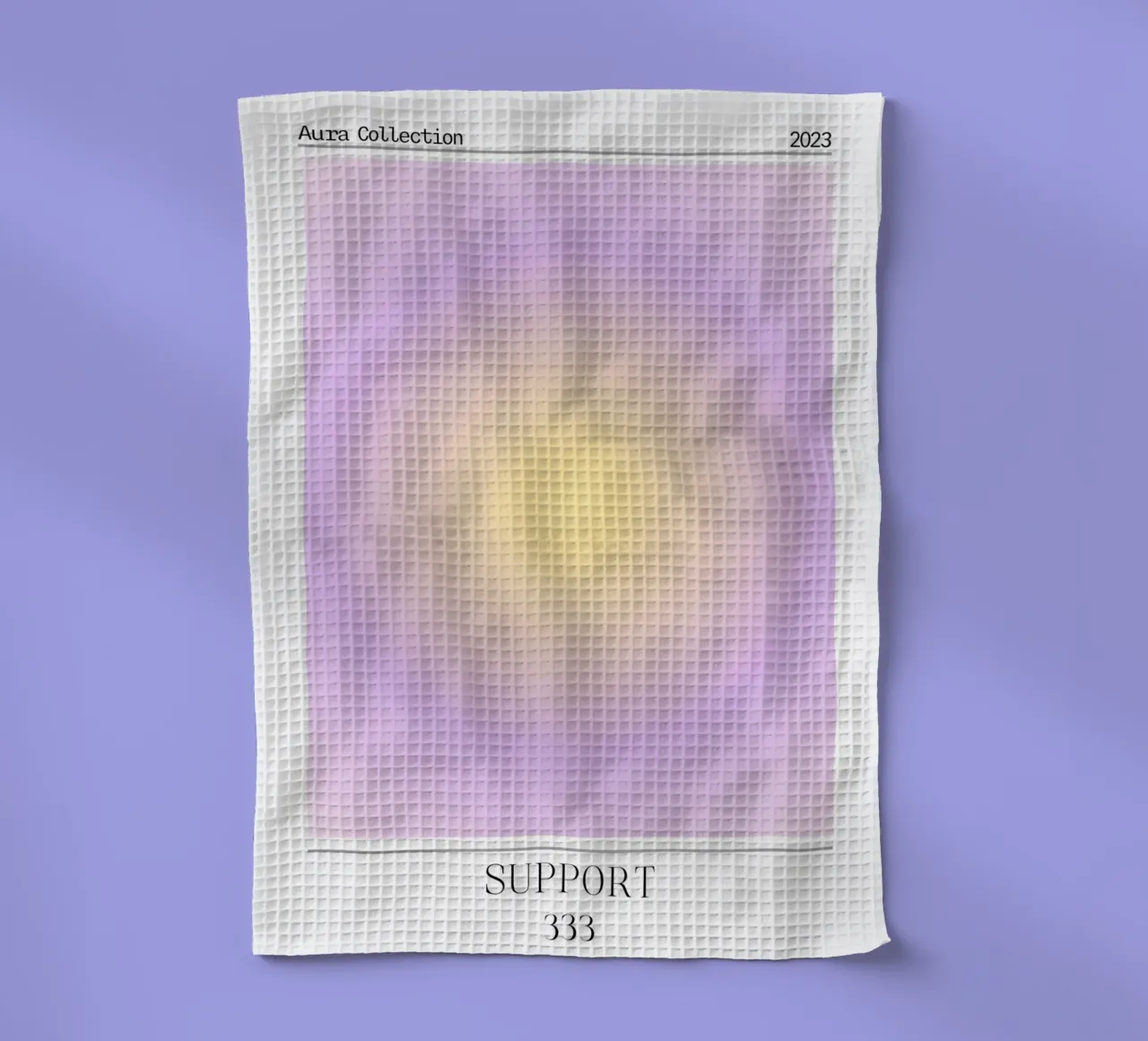 Collezione Aura 2023 - Supporto 333 Giallo Viola Gradiente canovaccio da cucina da homdeco