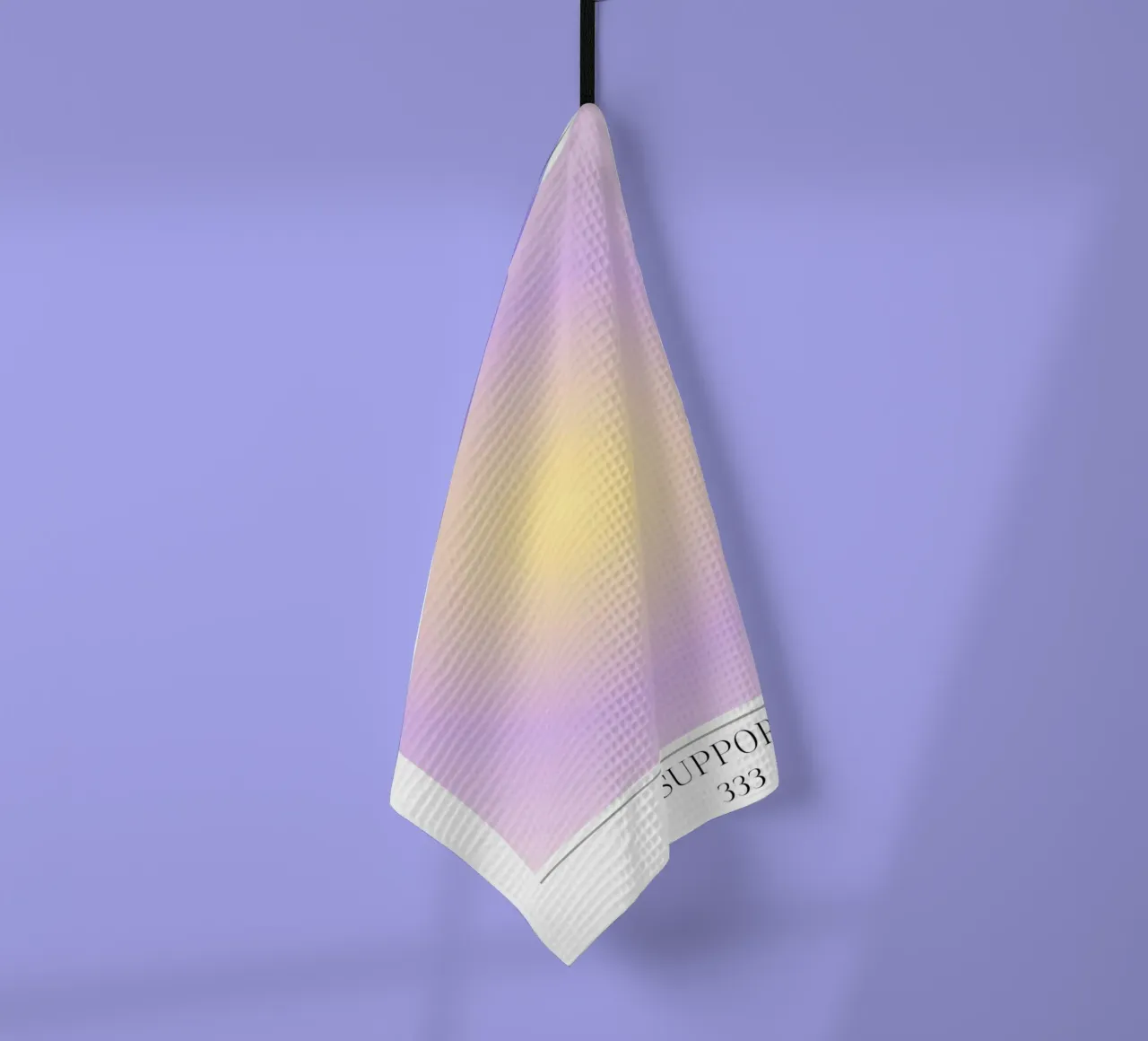 Collezione Aura 2023 - Supporto 333 Giallo Viola Gradiente canovaccio da cucina da homdeco