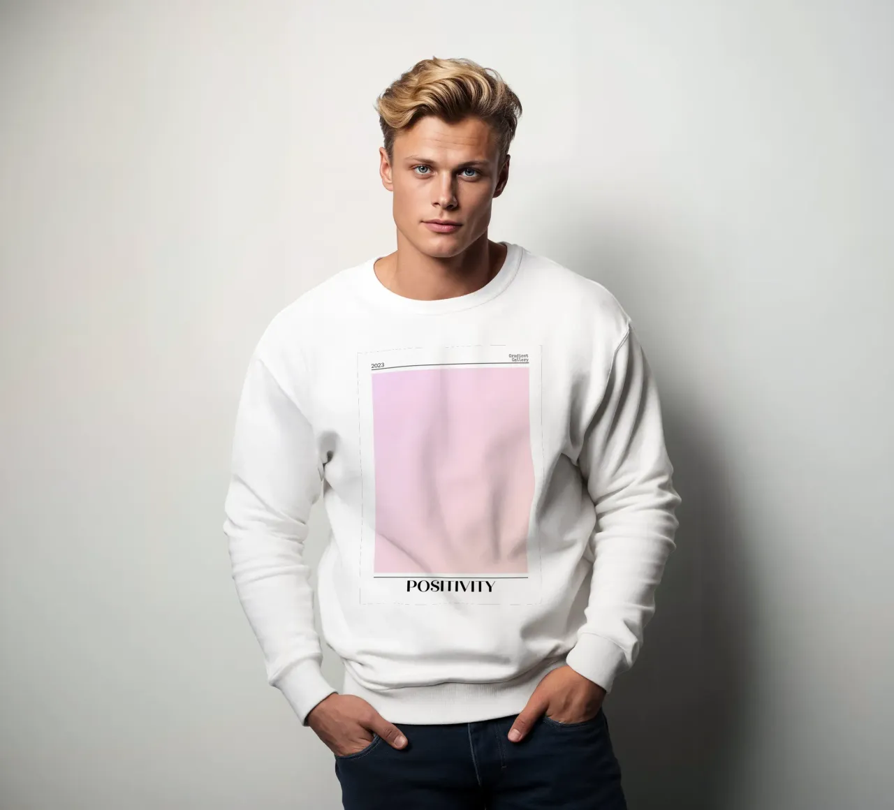Gradient Gallery 2023 - Stampa Ombre Pastello Positività felpa da homdeco