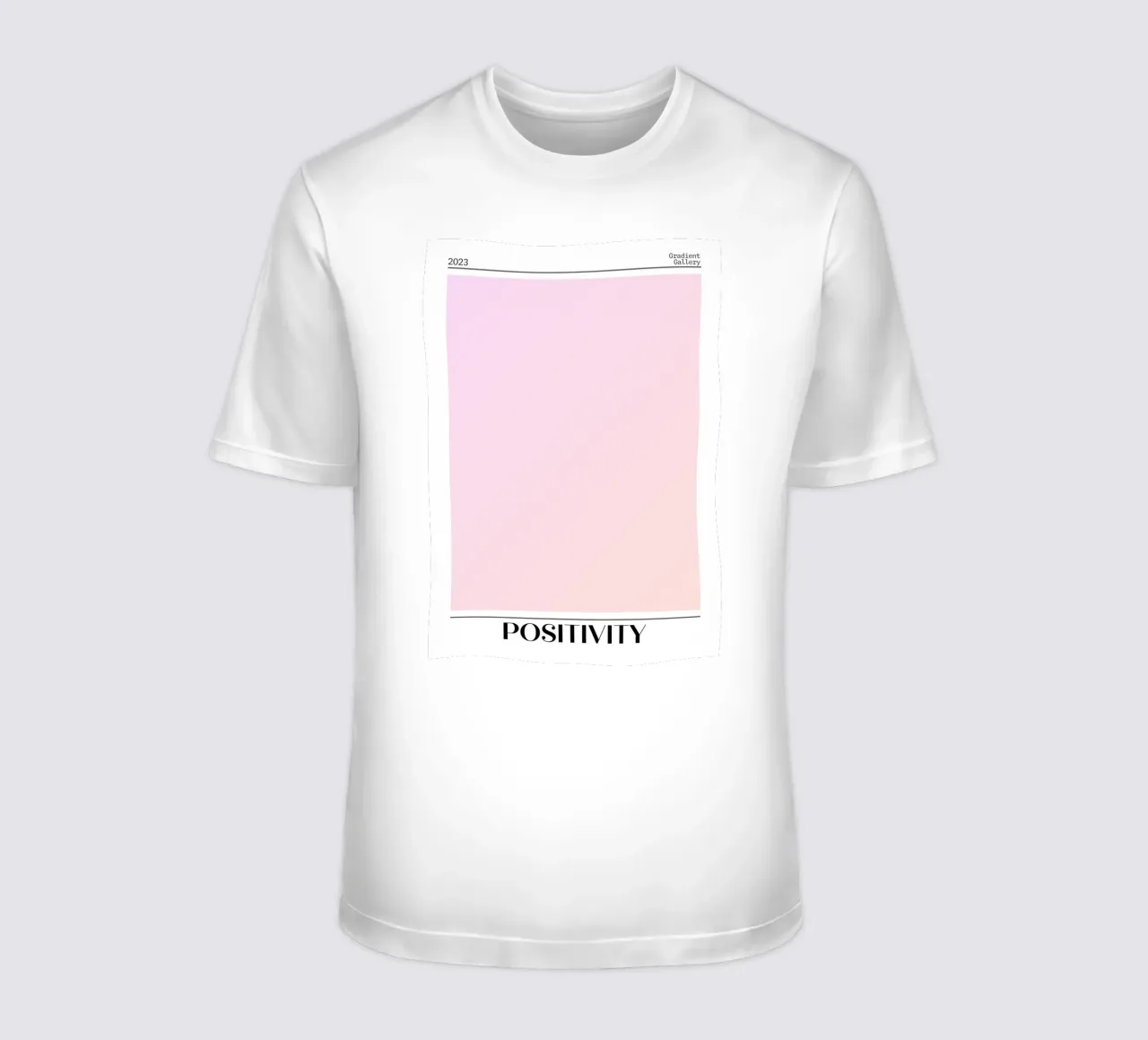 Gradient Gallery 2023 - Stampa Ombre Pastello Positività t-shirt da homdeco