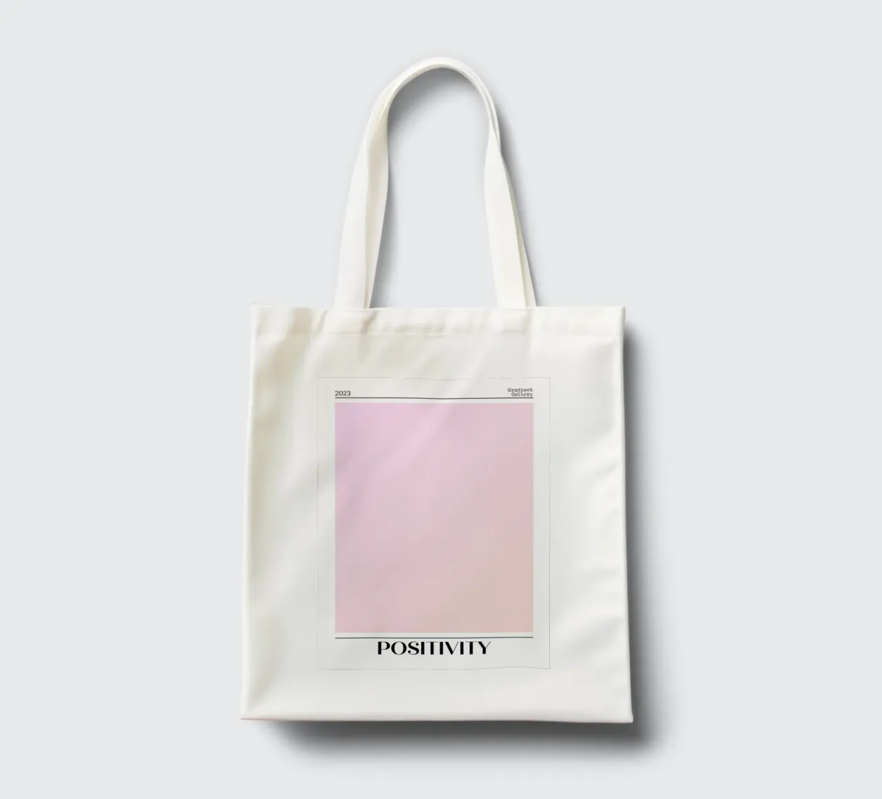 Gradient Gallery 2023 - Stampa Ombre Pastello Positività borsa in juta da homdeco