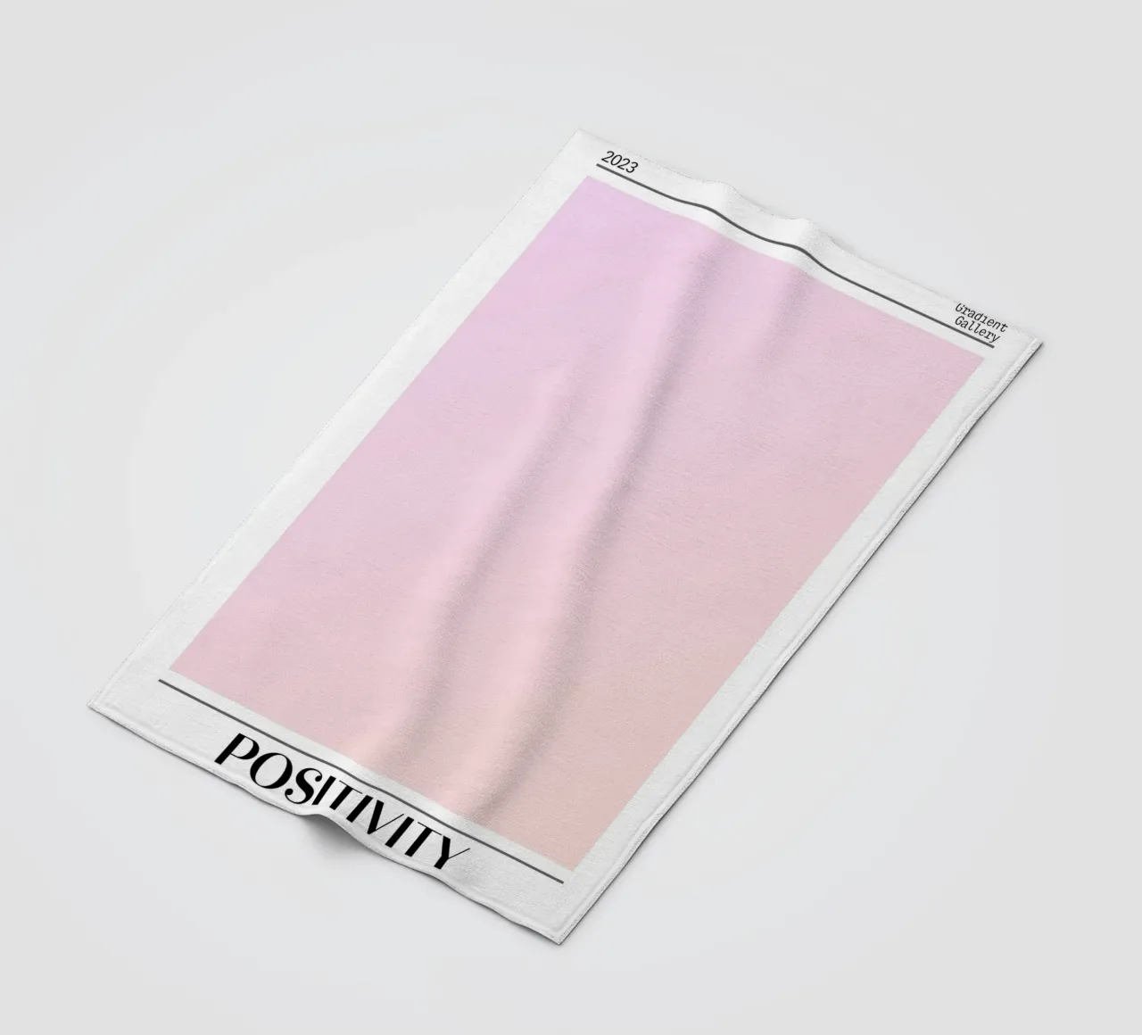 Gradient Gallery 2023 - Stampa Ombre Pastello Positività coperta in pile da homdeco