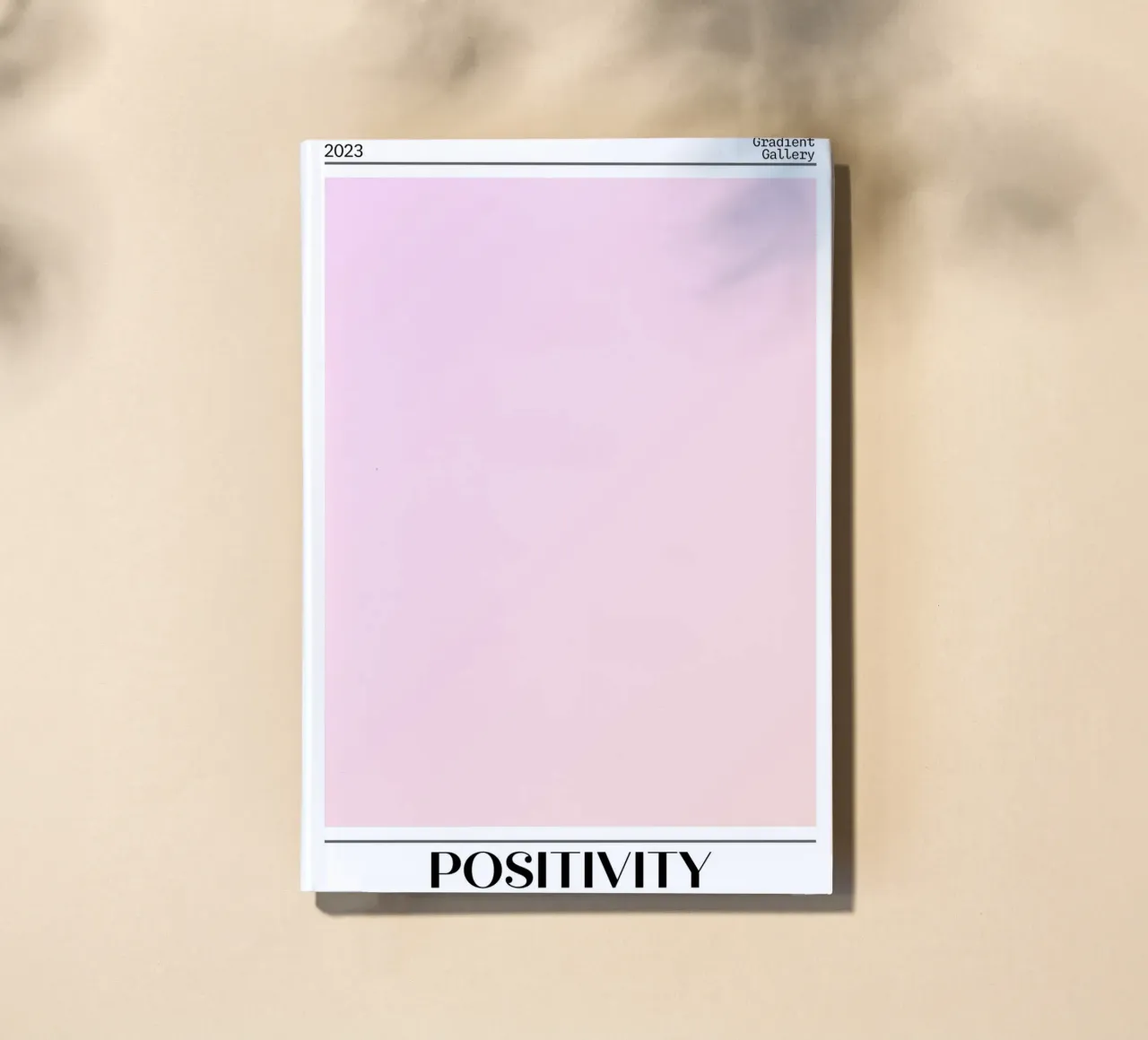 Gradient Gallery 2023 - Positivity Pastel Ombre Print notebook by homdeco