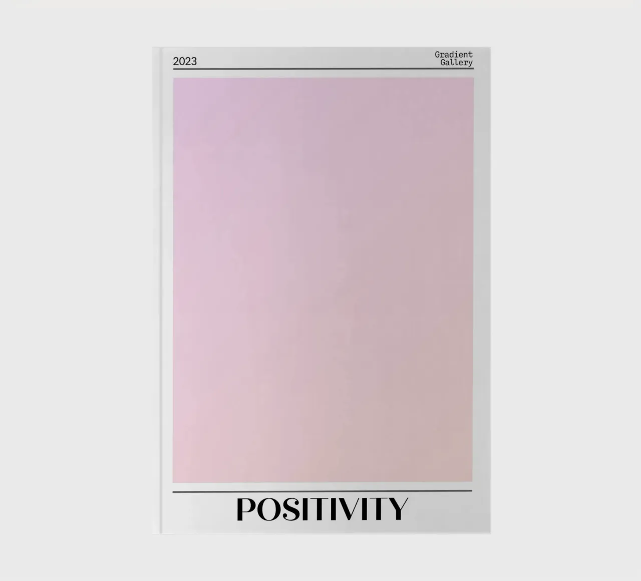 Gradient Gallery 2023 - Positivity Pastel Ombre Print notebook by homdeco