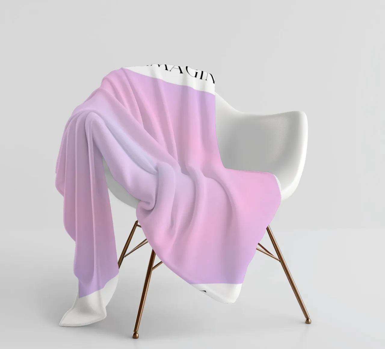 What You Imagine You Become - Aura Gradient Print fleece blanket by homdeco